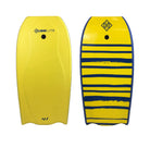 Hubboards Hubblite Bodyboard Yellow-Blue-Yellow 39in