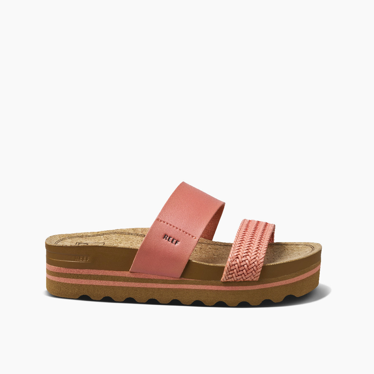 Reef Cushion Vista Hi Womens Sandal Rose 10