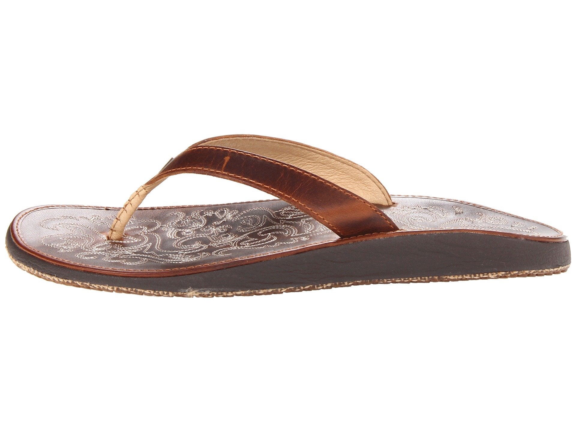 Olukai Paniolo Womens Sandal 8787-Natural-Natural 7