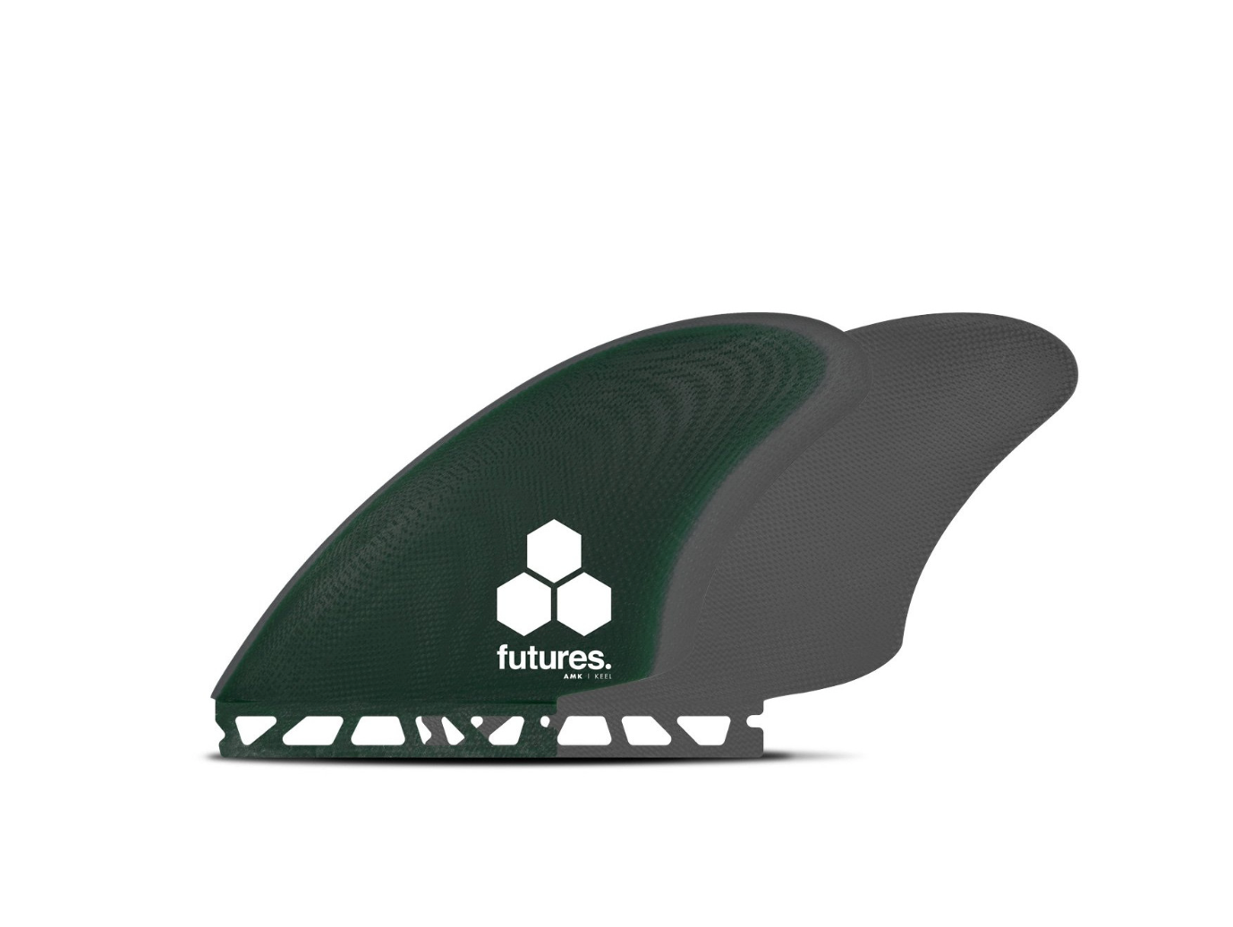 Futures Fins AMK Fiberglass Twin Fin Set Green-Gray
