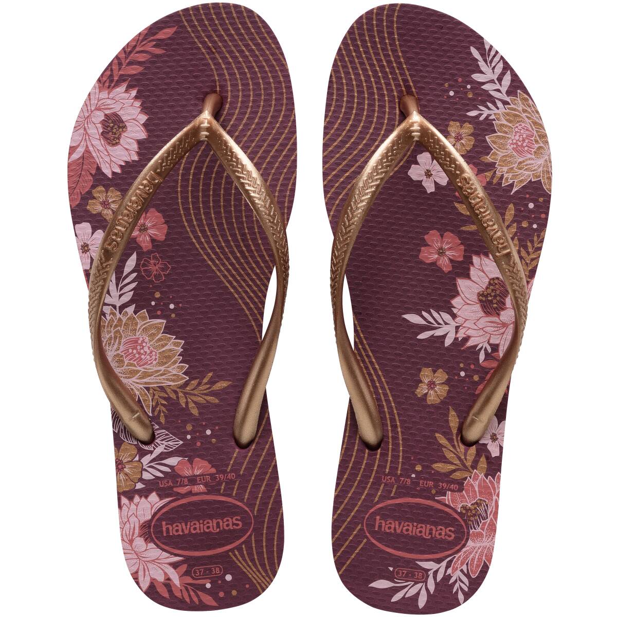 Havaianas Slim Organic Womens Sandal 5143-Purple Soil 7
