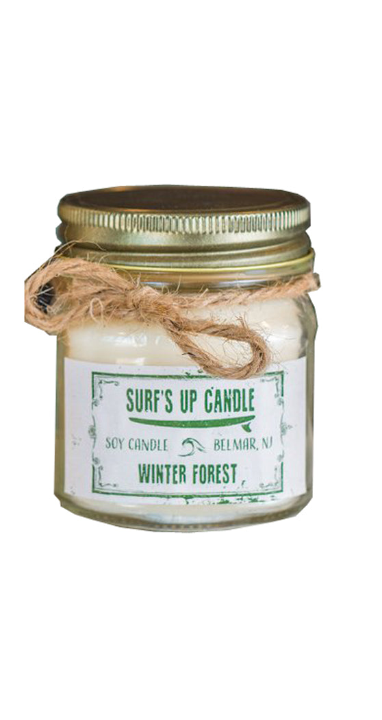 Surf's Up Mason Jar Candle Winter Forest 8oz