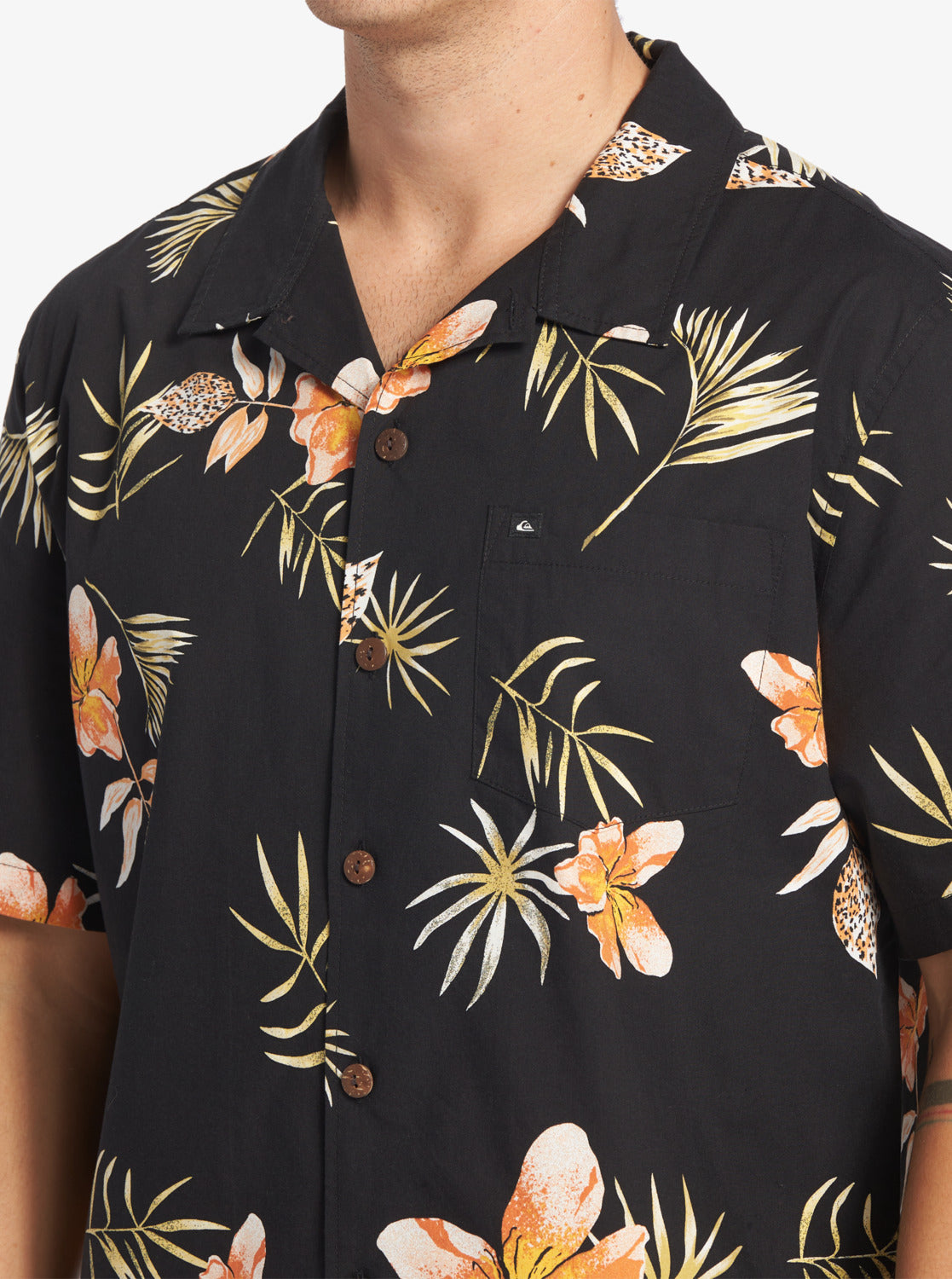 Quiksilver Tropical Floral SS Woven KVJ9 M
