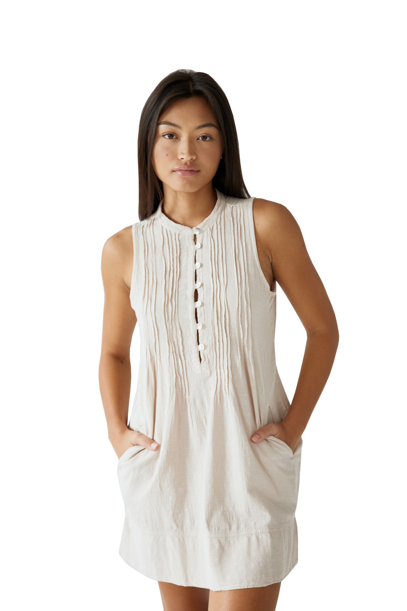 Blanco Suza Mini Dress Beige XXL