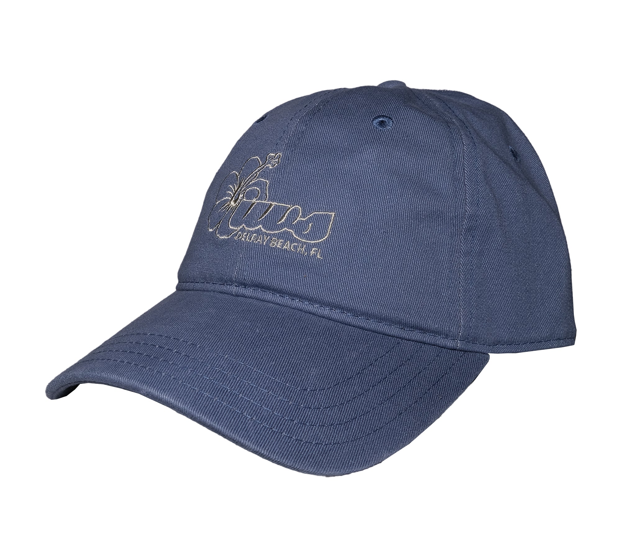 Island Water Sport Hibiscus Hat SlateDELRAY OS