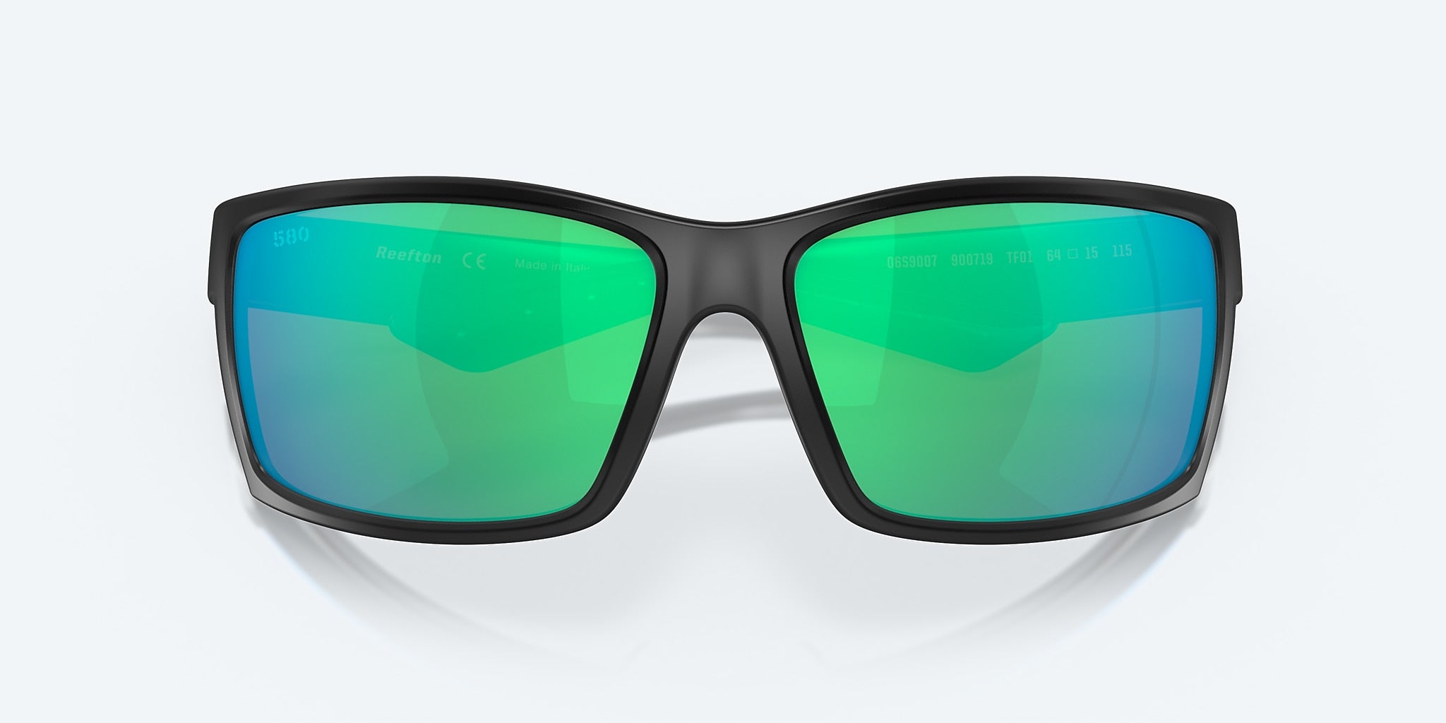 Costa Del Mar Reefton Polarized Sunglasses Blackout GreenMirror 580G