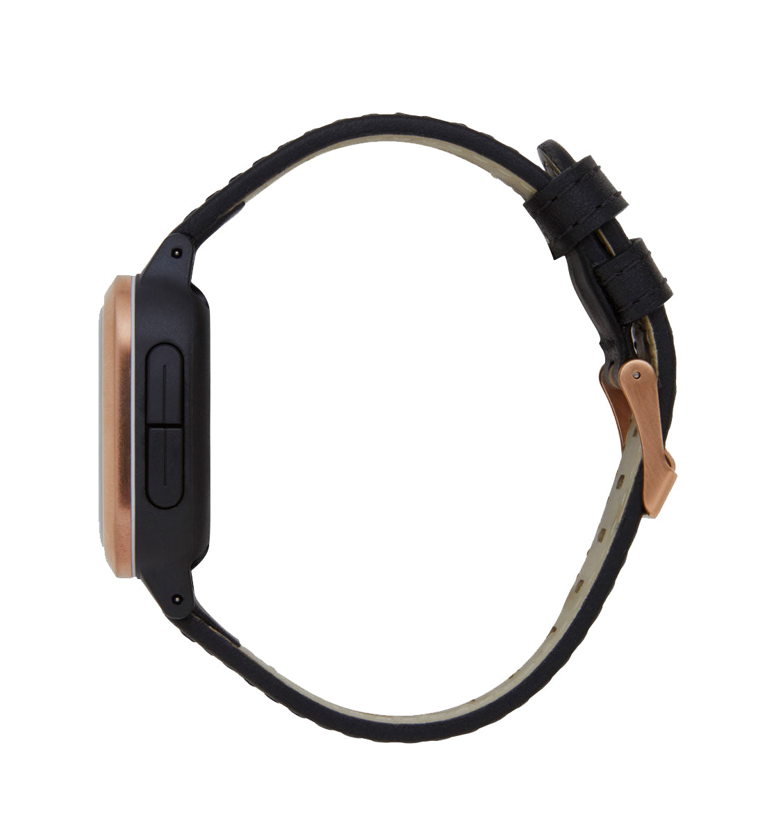 Rip Curl Next Tide Surf Leather Watch Rose Gold