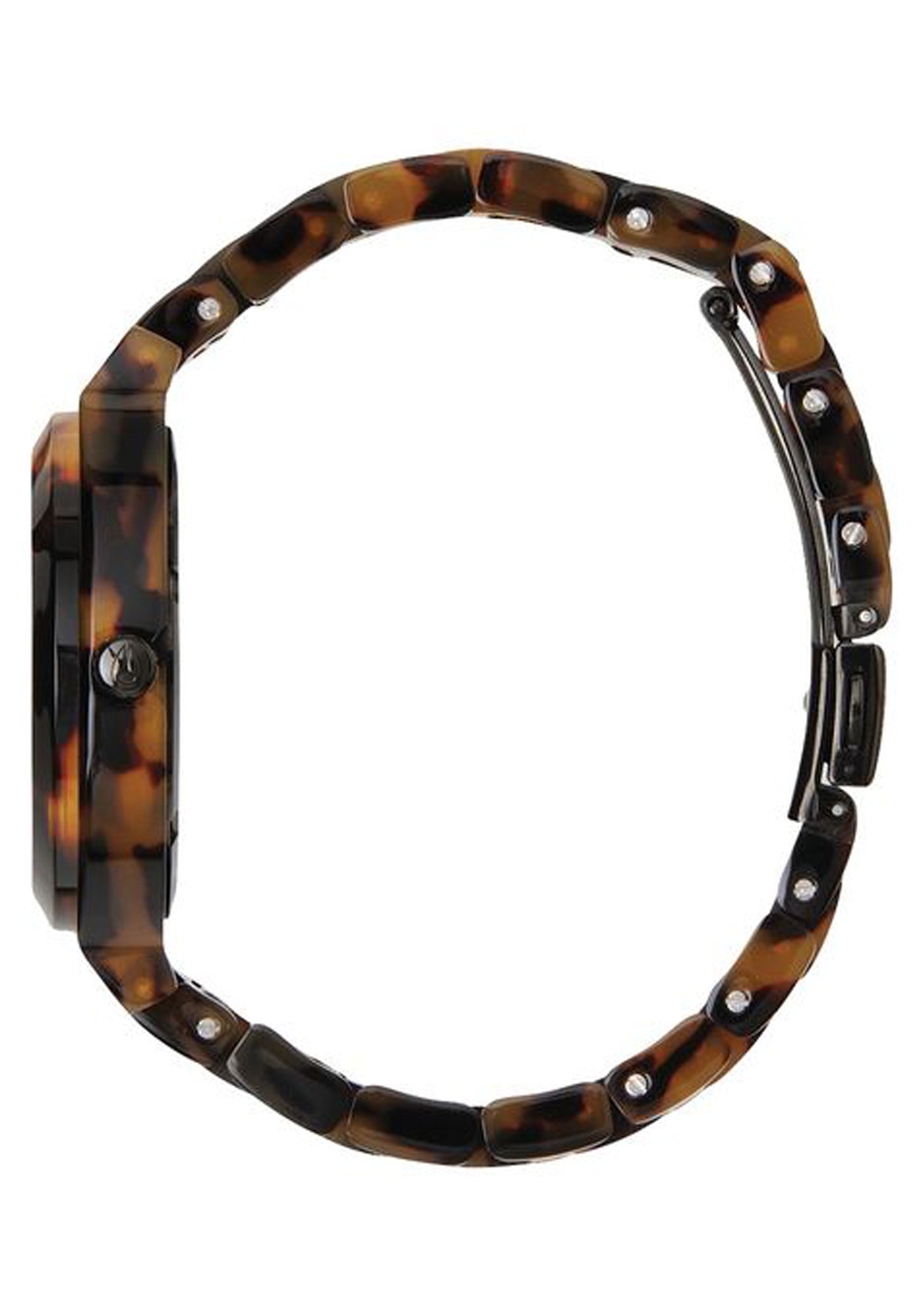 Nixon The Time Teller Acetate Watch 646-Tortoise