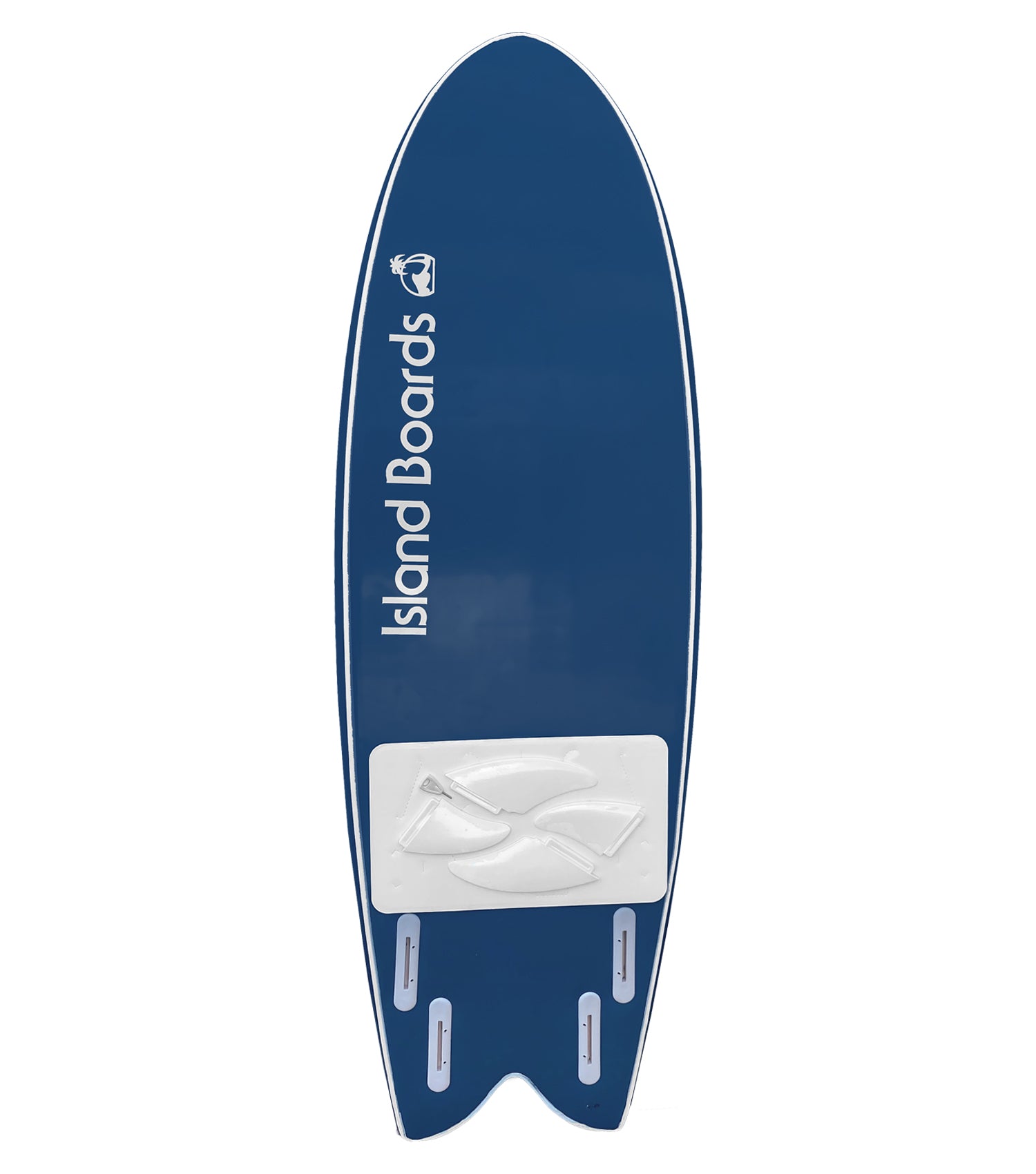 Island Water Sports Modern Retro Fish Steel Blue 5ft6in