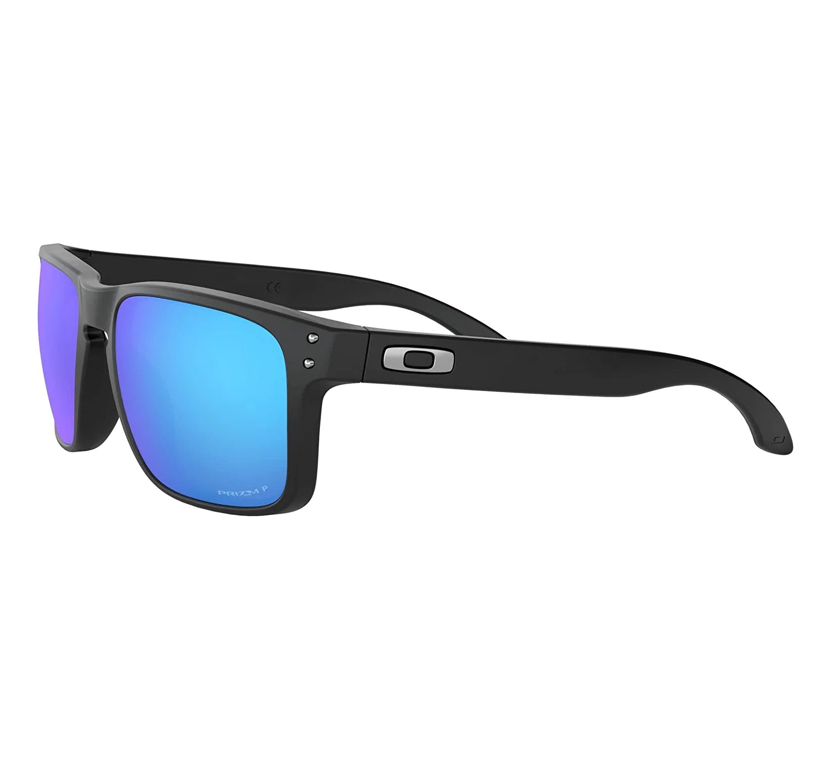 Oakley Holbrook Polarized Sunglasses MatteBlack PrizmSapphire Square
