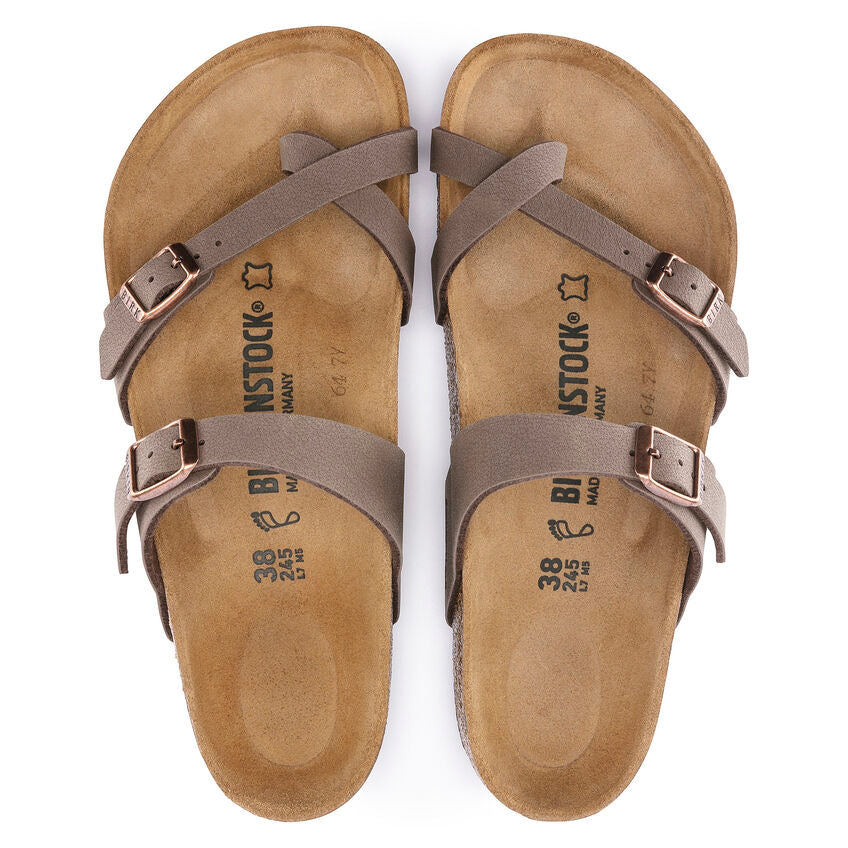Birkenstock Mayari Womens Sandal Birkibuc-Mocha 9
