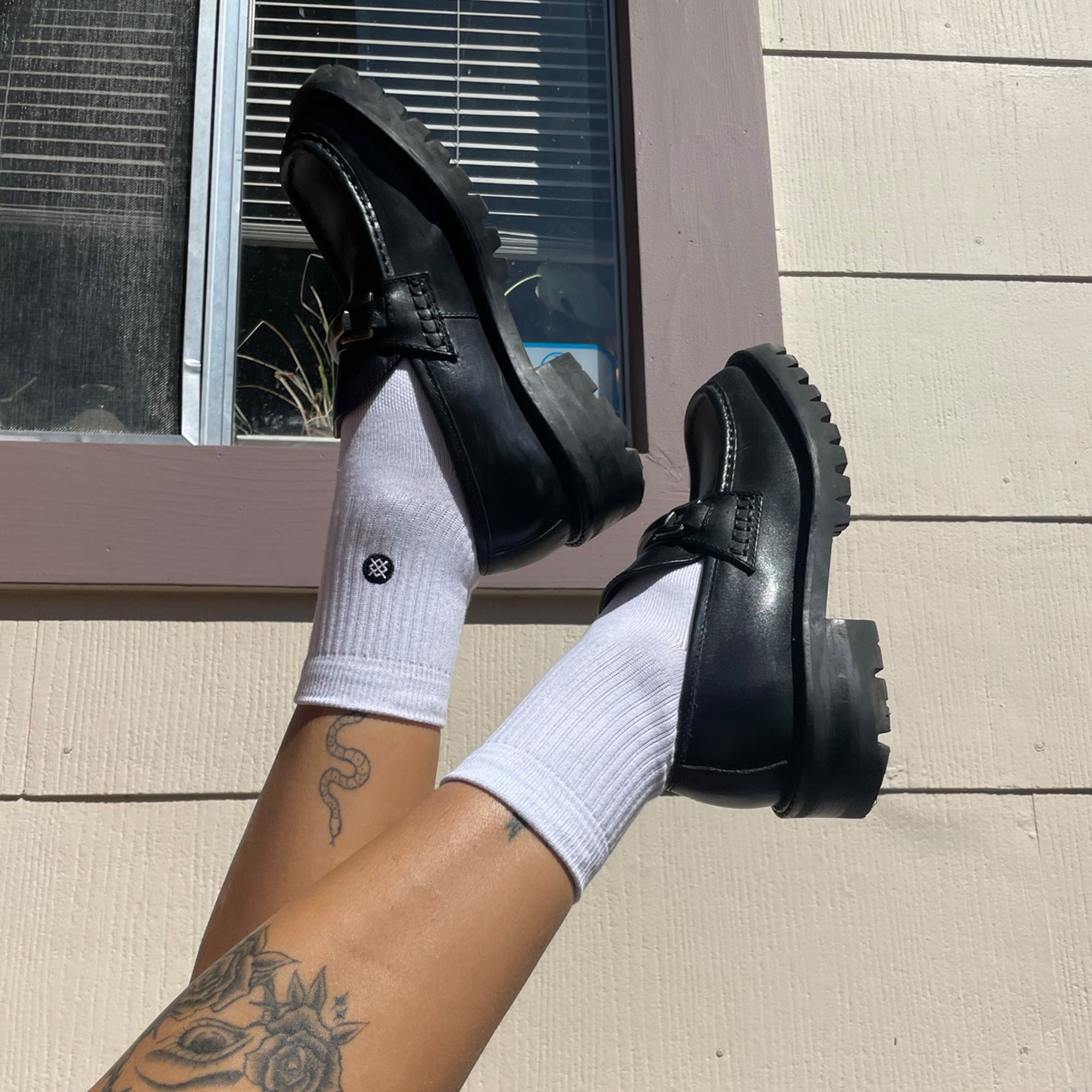 Stance Icon Quarter Mens Socks White L