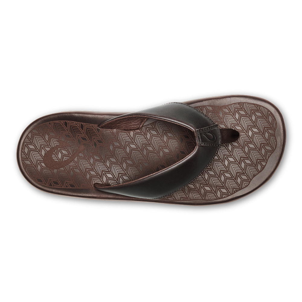 Olukai Ilikai Mens Sandal 6363-Dark Wood-Dark Wood 9