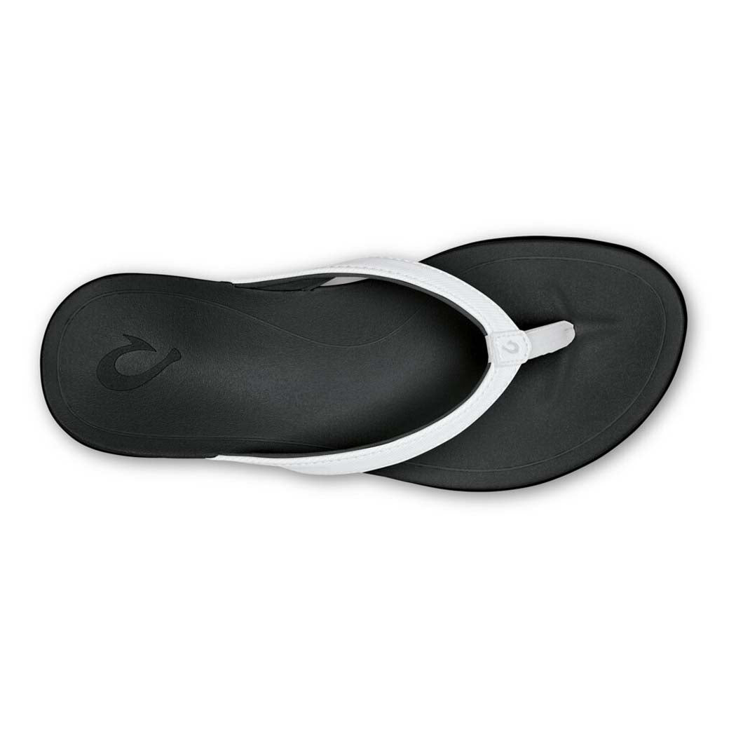 Olukai Ho Opio Womens Sandal 4ROX-White-Onyx 6