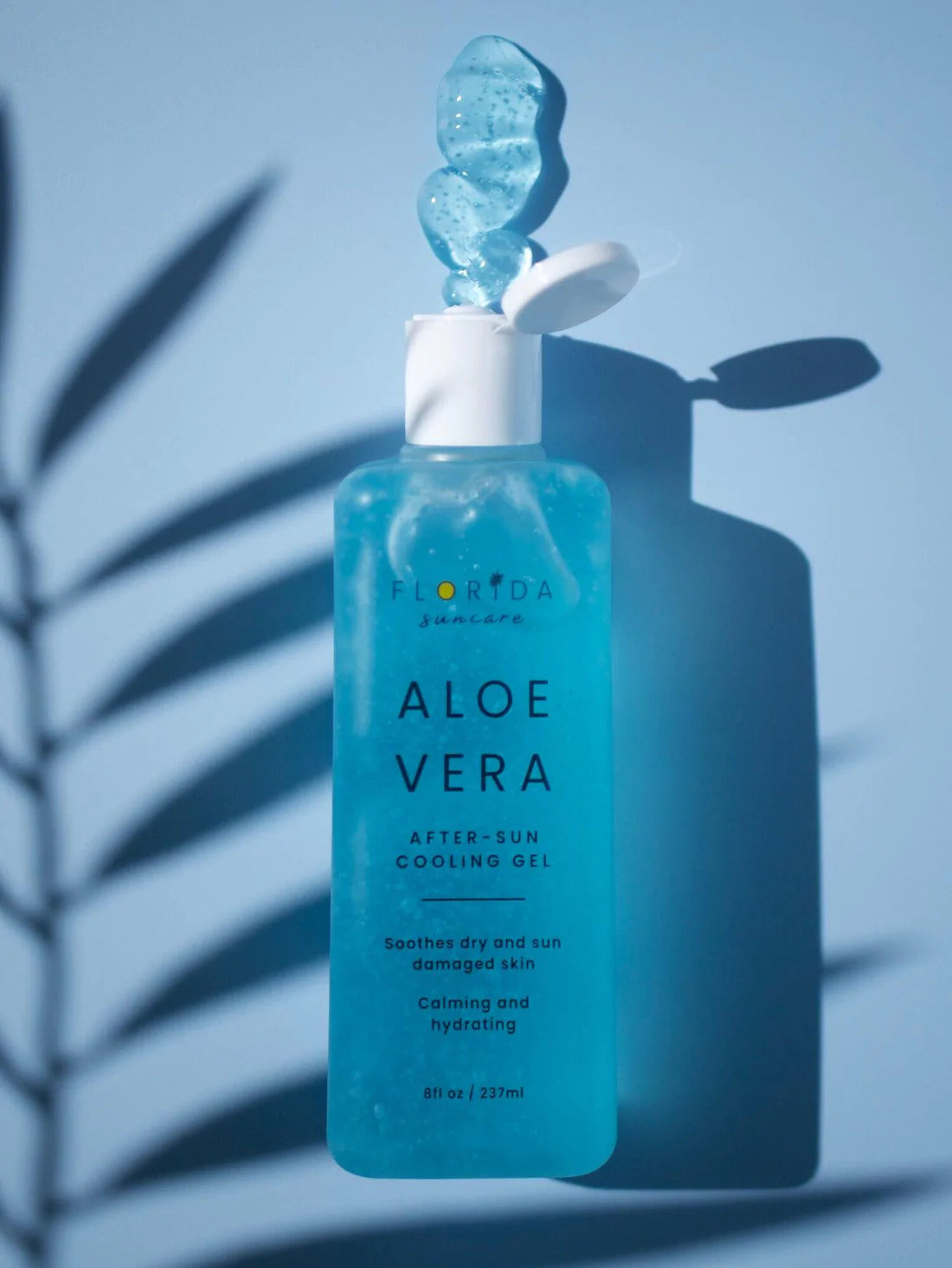 Florida Glow After-Sun Cooling Gel Organic Aloe Vera 8oz