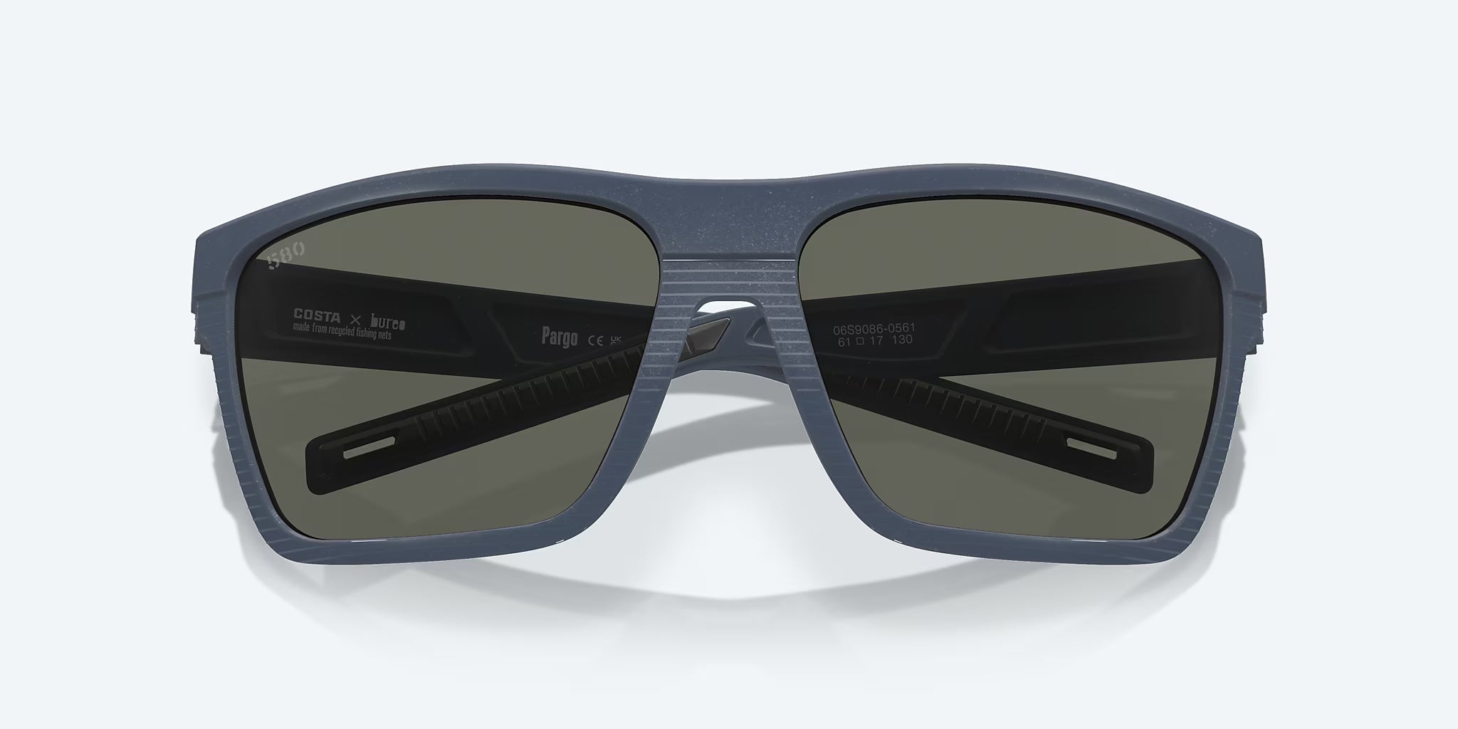 Costa Del Mar Pargo Sunglasses NetMidnightBlue Gray 580G