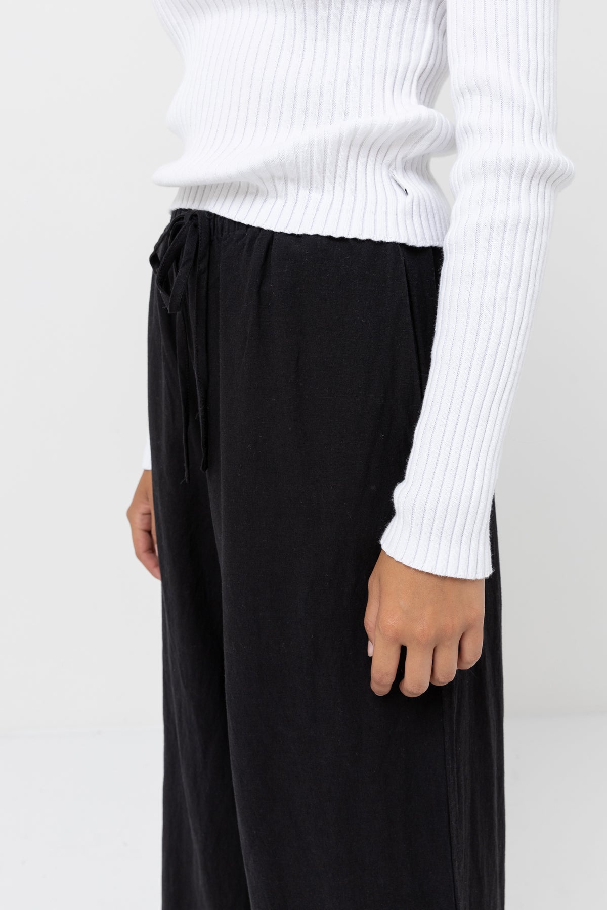 Rhythm Classic Drawstring Pant BLK 08
