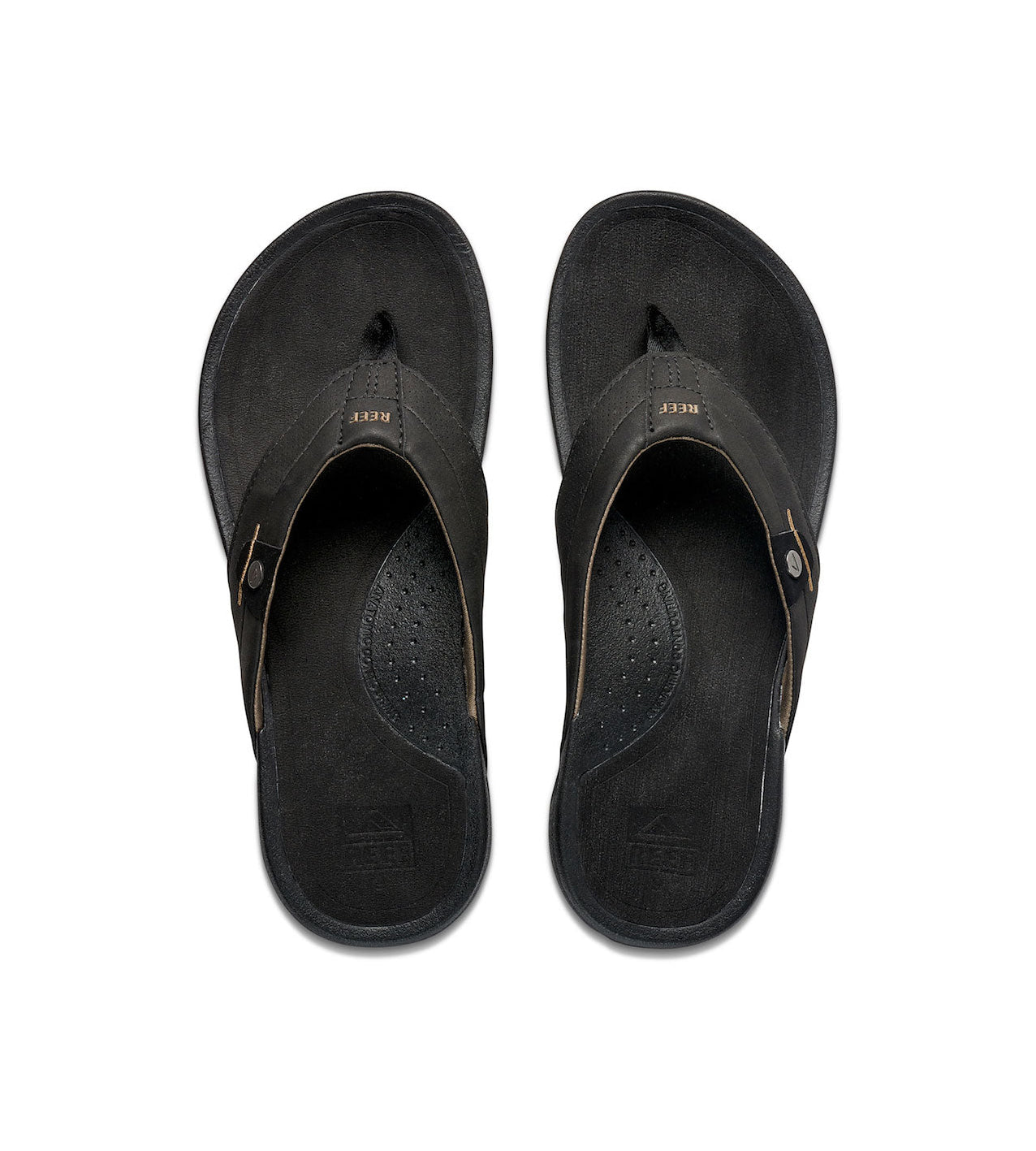 Reef Pacific Mens Sandal Black-Brown 9