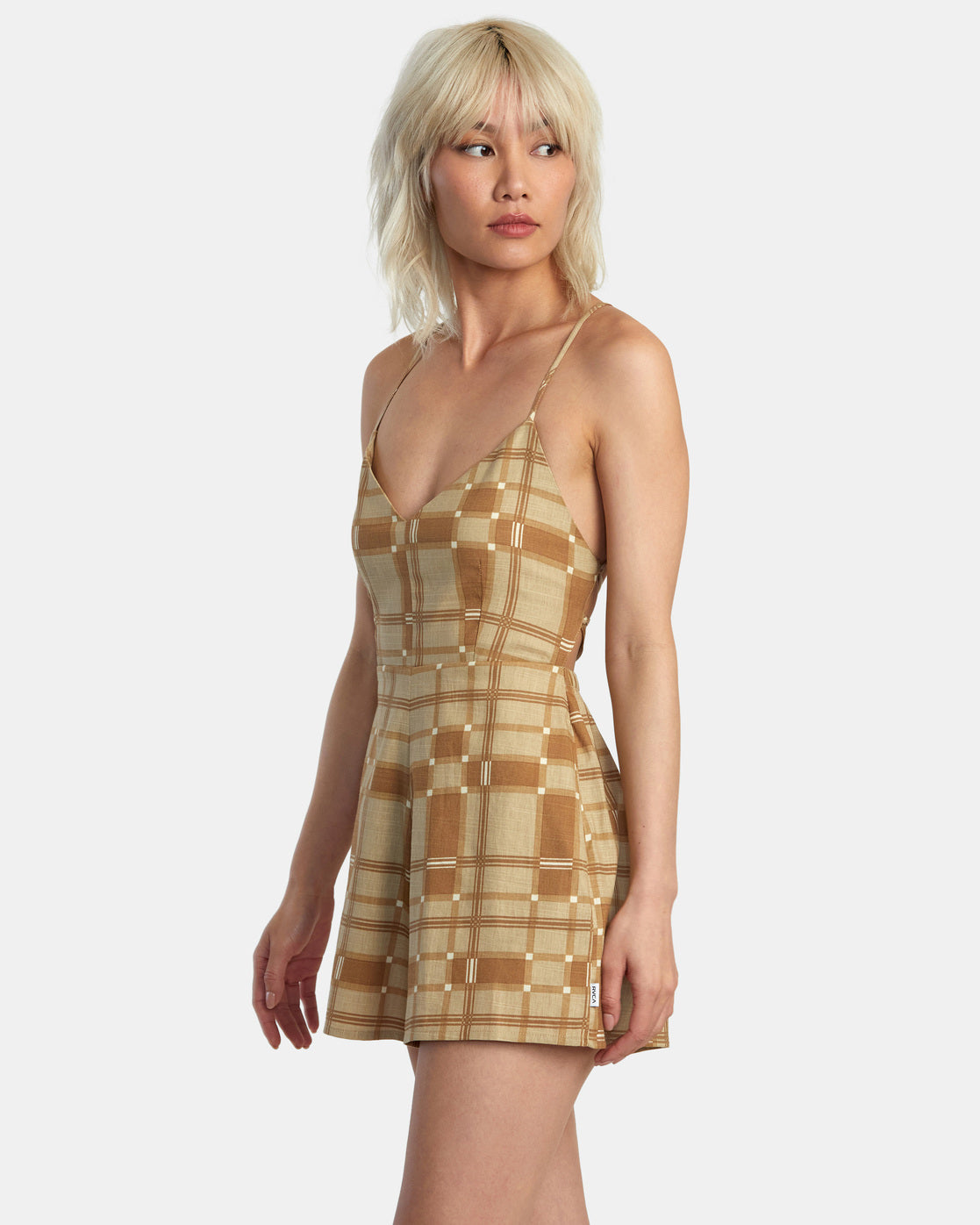 RVCA Saturday Romper KHA-Khaki L