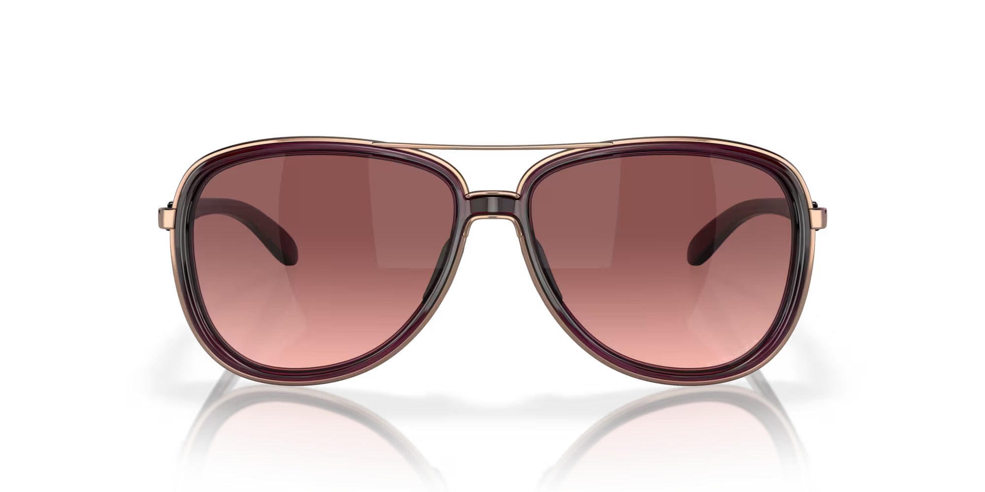 Oakley Split Time Sunglasses Crystal Raspberry/Rose Gold G40 Black Gradient Aviator