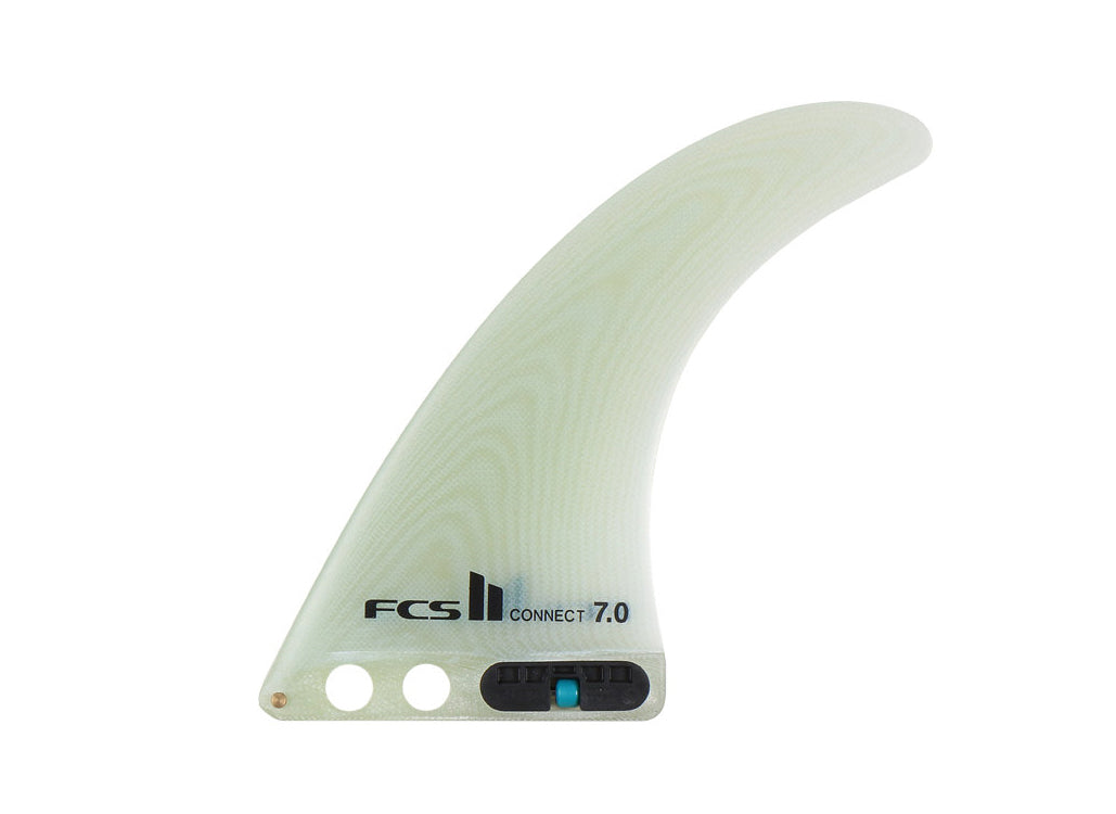 FCS 2 Connect PG Longboard Fin Clear 7in