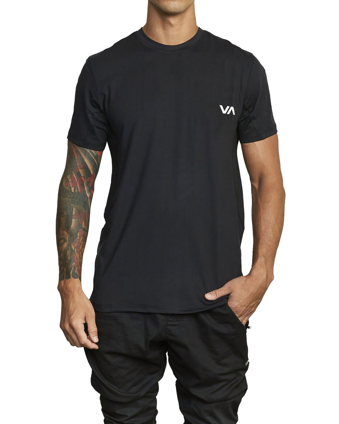 RVCA Sport Vent SS Tee BLK-Black XXL