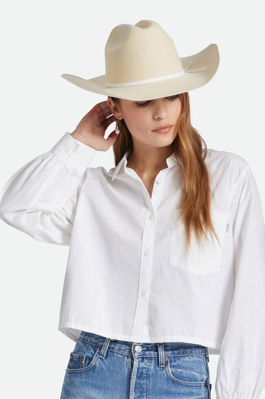 Brixton El Paso Cowboy Hat WhiteCap OS