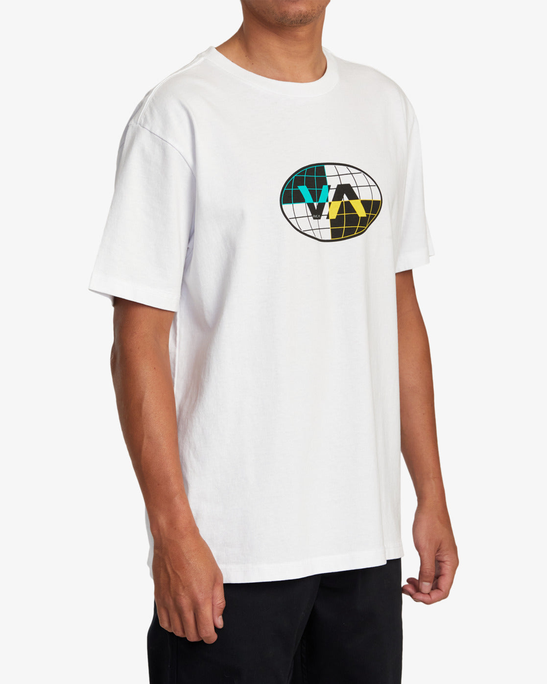 RVCA Global Inc SS Tee WHT L