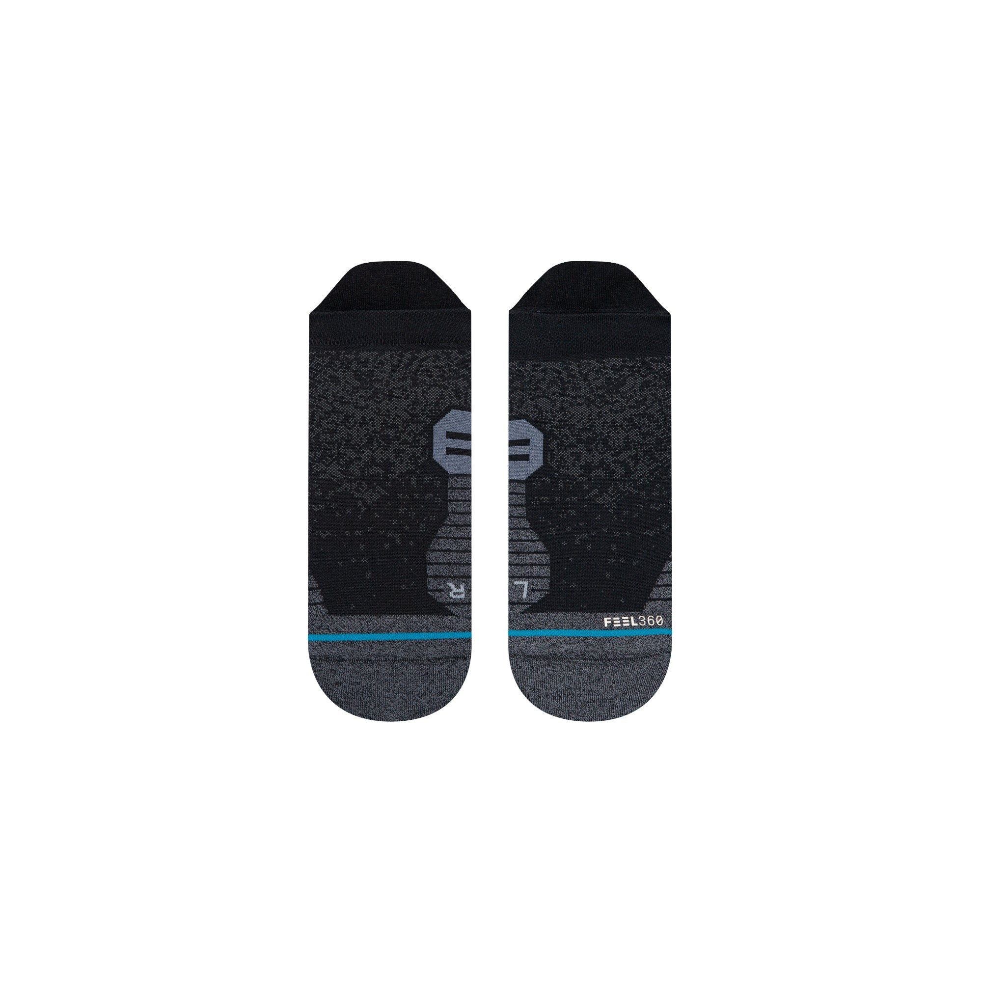Stance Run Tab Socks Black M