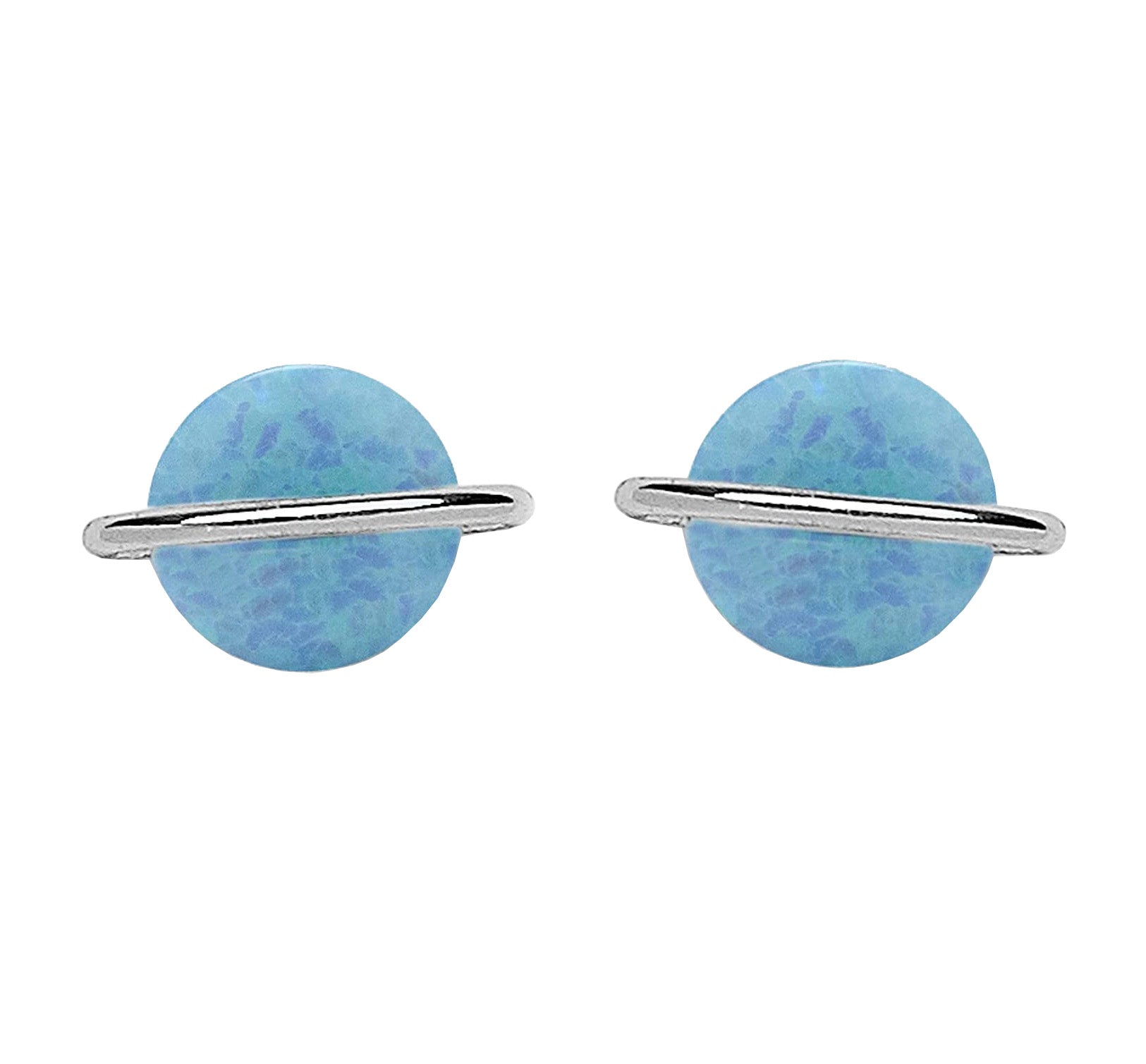 Puravida Opal Saturn Stud Earring