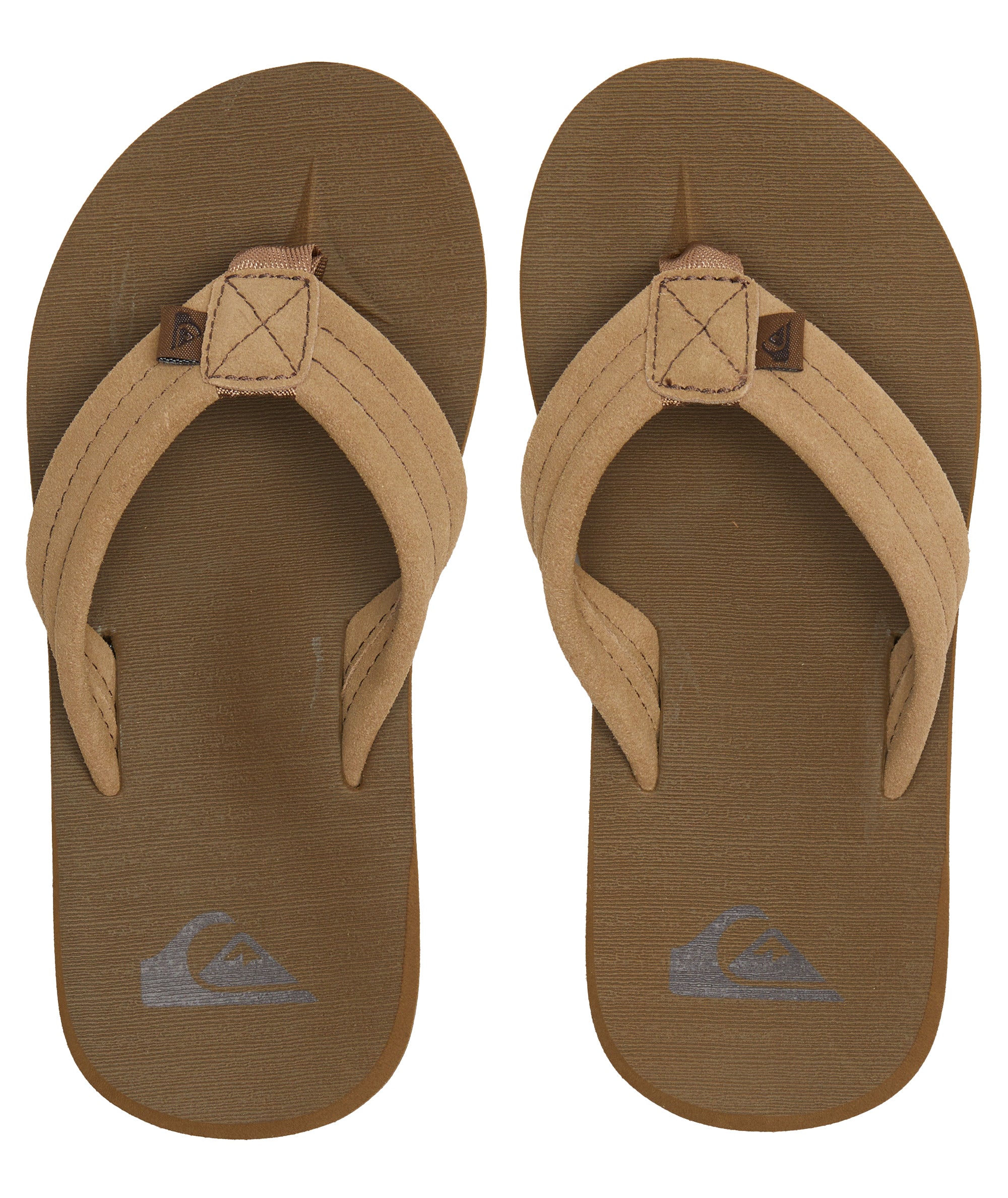 Quiksilver Carver Suede Core Youth Boys Sandal CSJ1-Tan1 10 C