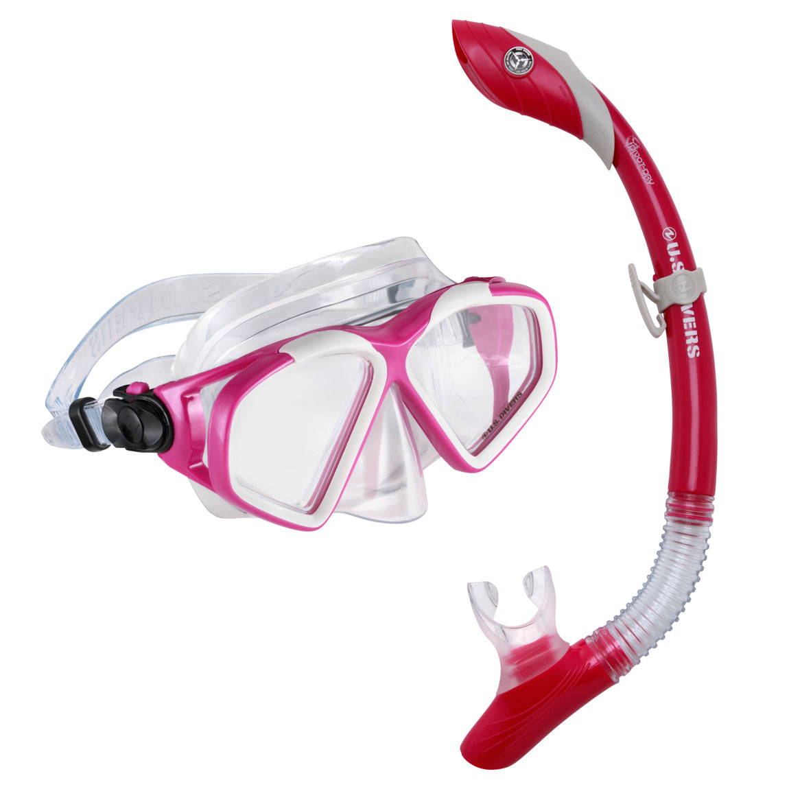 US Divers Cozumel TX Snorkel Combo Grey/DarkPink