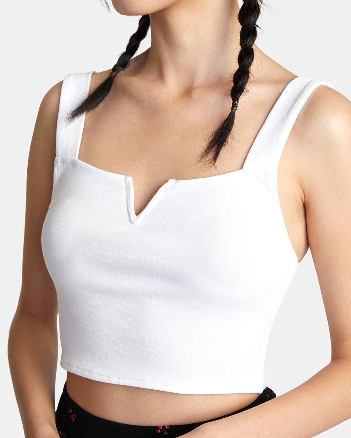RVCA Pleasure Cropped Tank Top WPW M