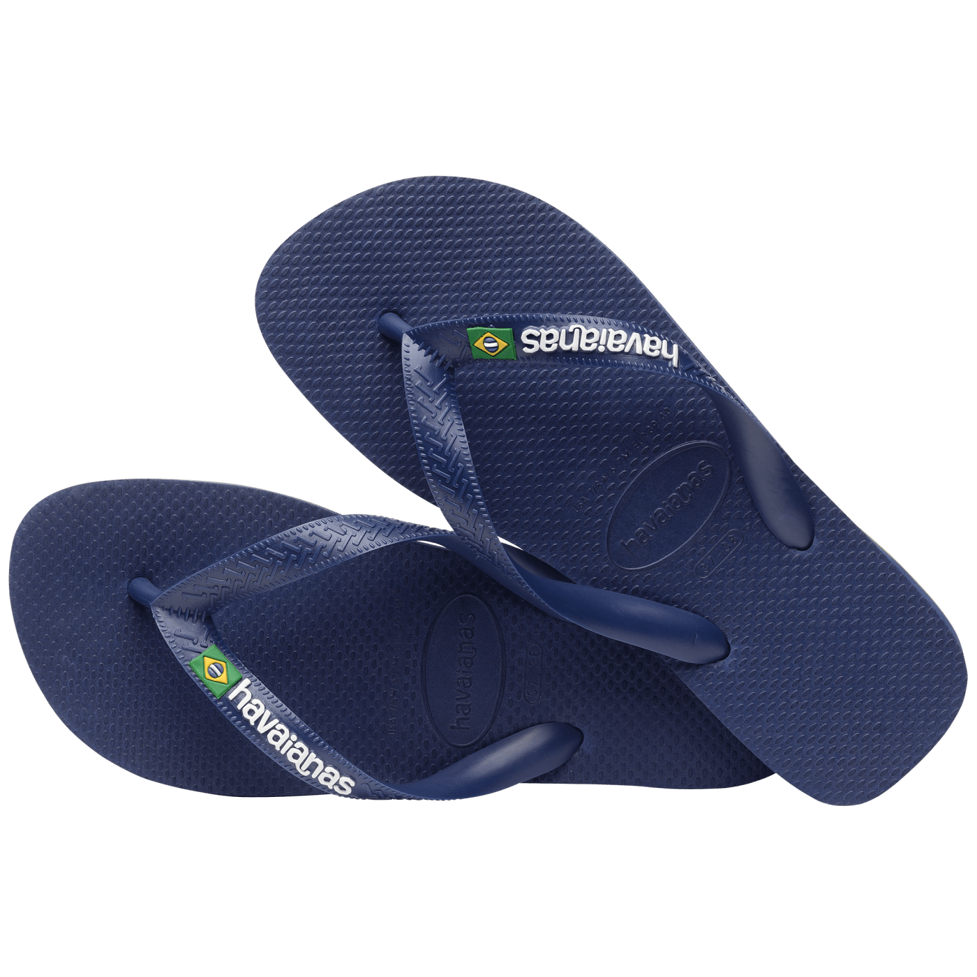 Havaianas Brazil Logo Boys Sandal 0555-Navy Blue 10 C