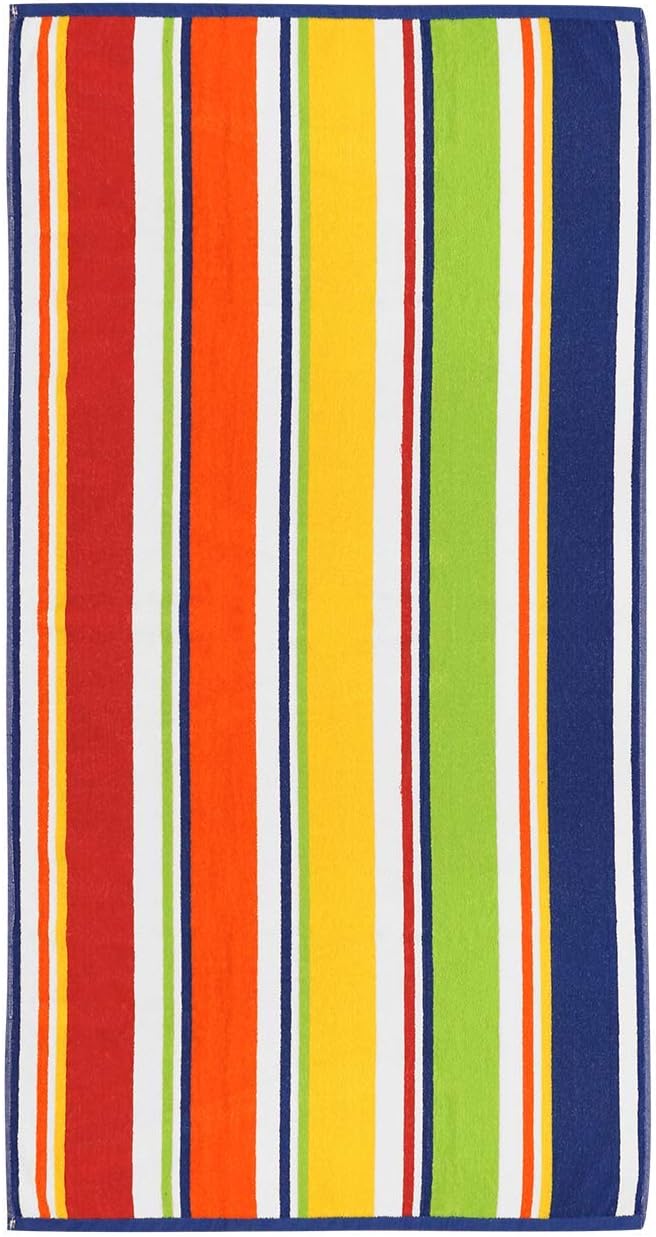 A to Z Cabana Stripe Terry Towel Asst 34x63