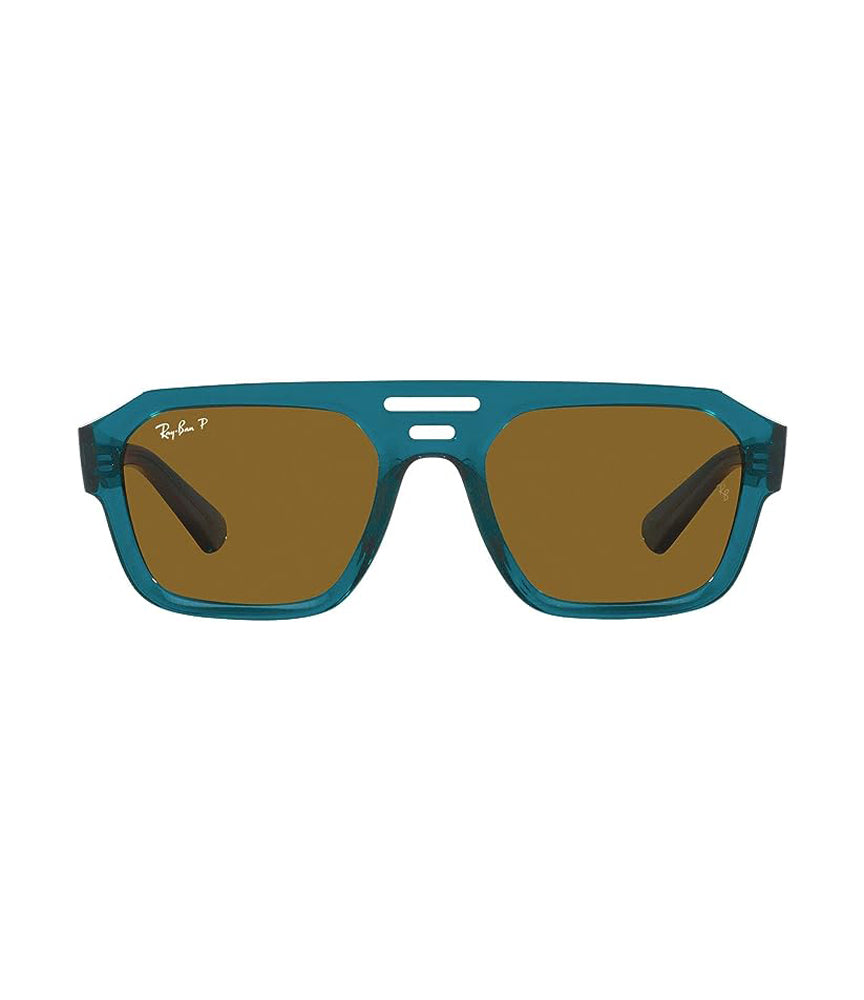 Ray-Ban Corrigan Polarized Sunglasses TransparentLtBlue DkBrownPolar