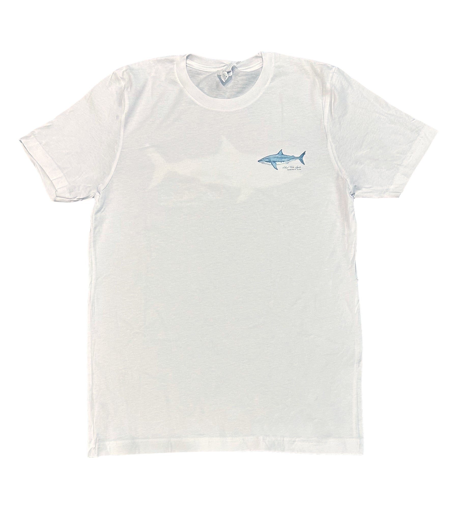 Island Water Sports Watercolor Shark S/S Tee White L
