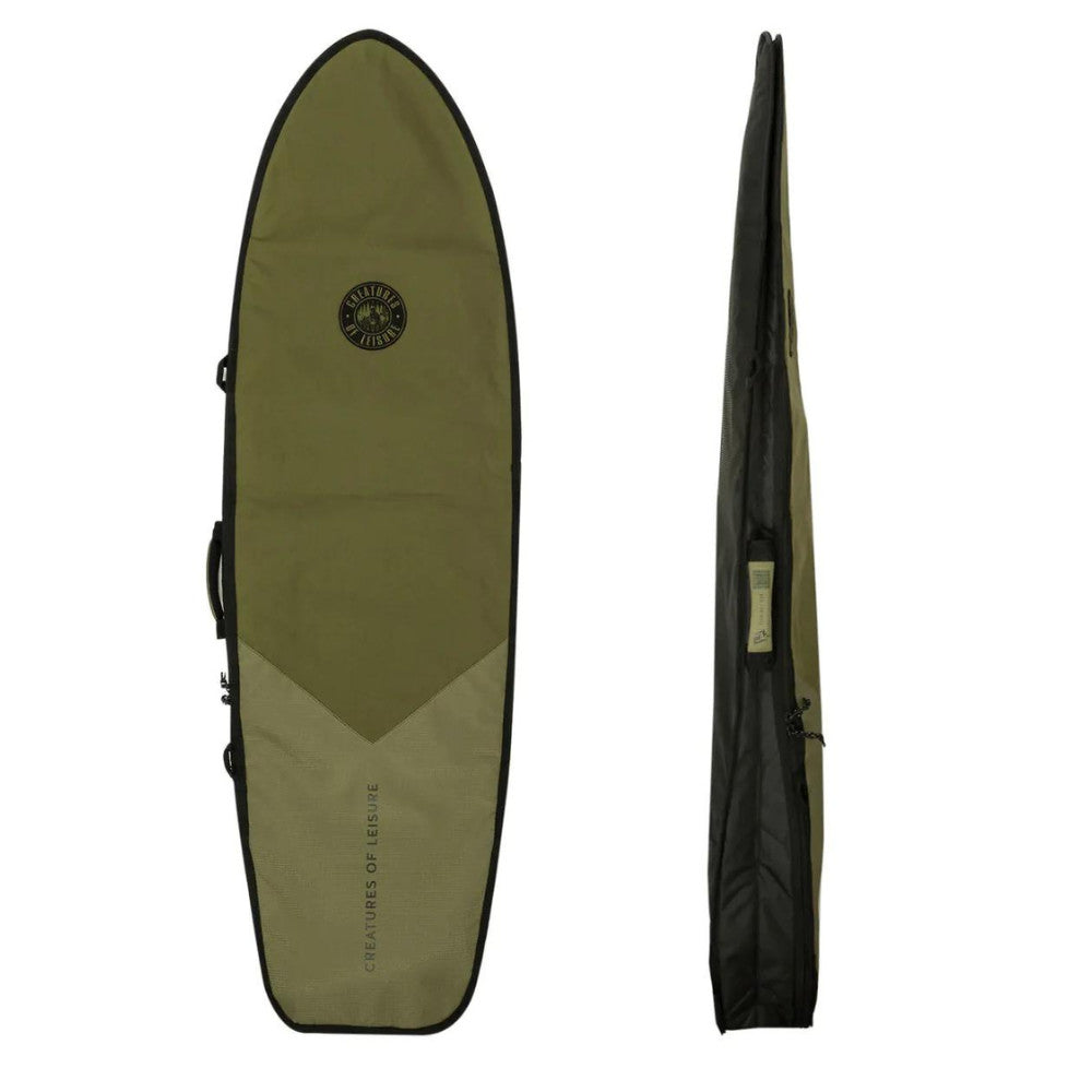 Creatures of Leisure HardWear Fish Day Use Boardbag Military-Black 6ft3in