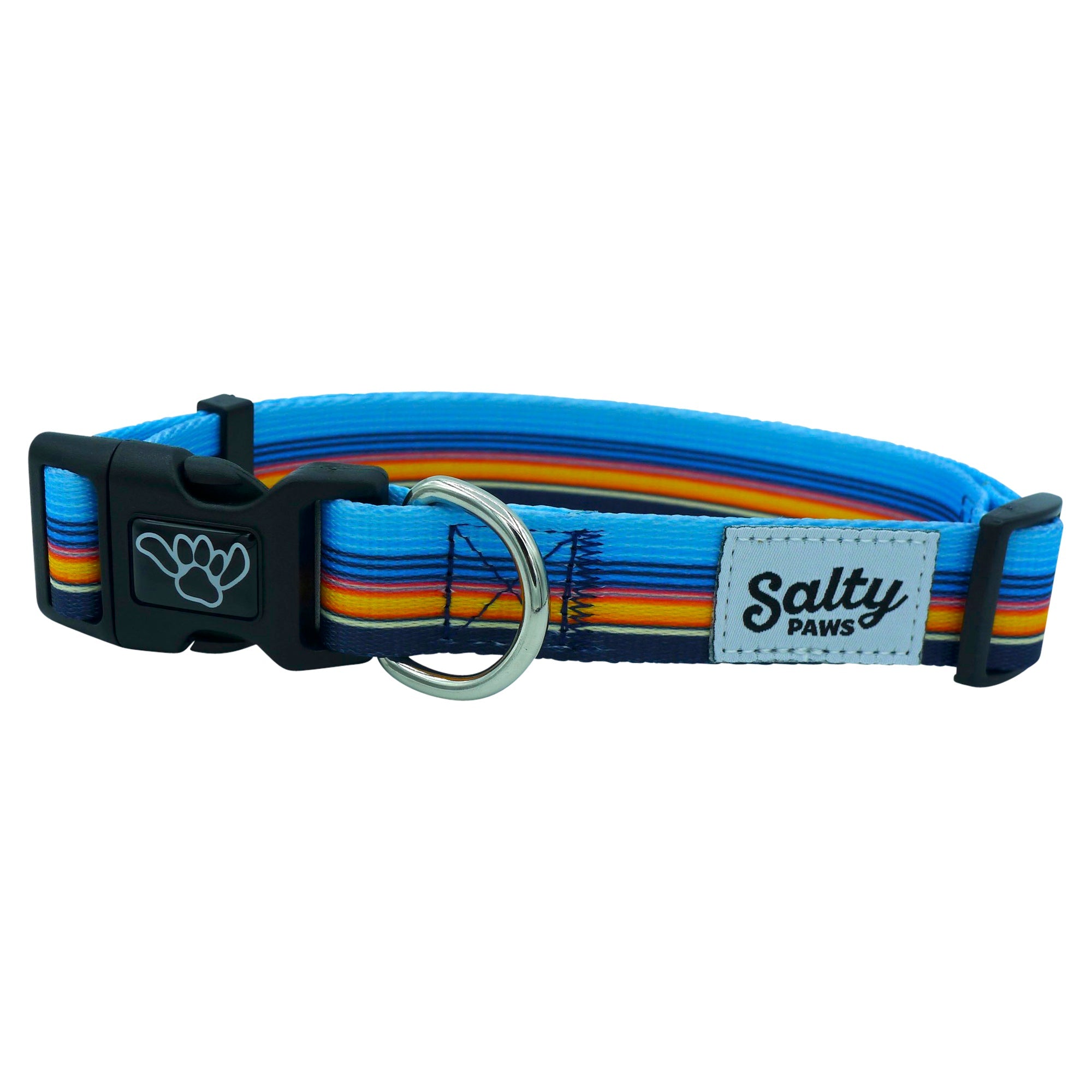 Salty Paws Surfing Dog Collar | Designs for Beach Dogs, Floral, Fishing, Surfing, Hawaiian, SurfStripe S