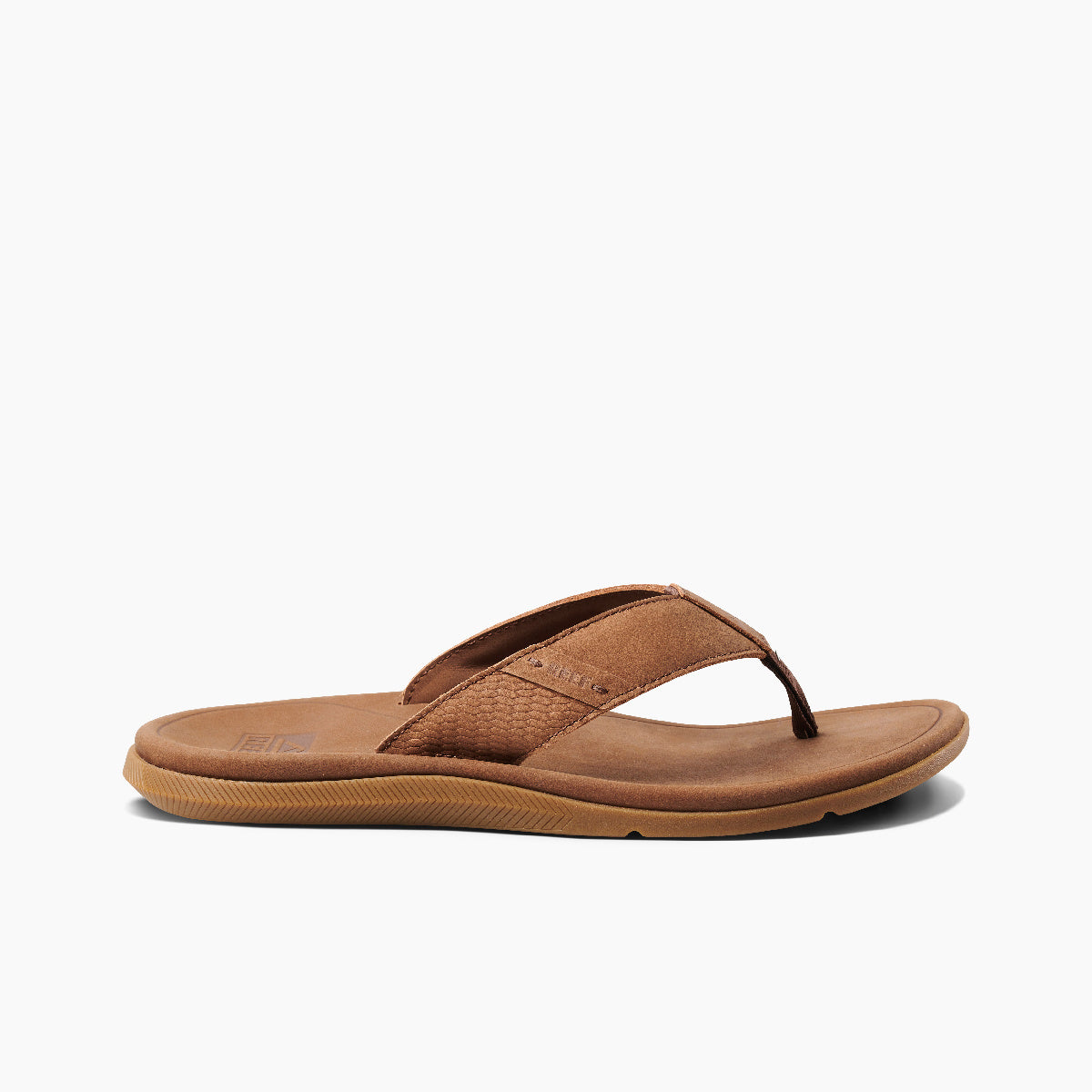 Reef Leather Santa Ana Mens Sandal Brown 10