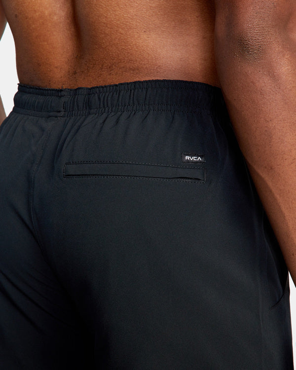 RVCA Yogger Elastic 15" Shorts BLK XL