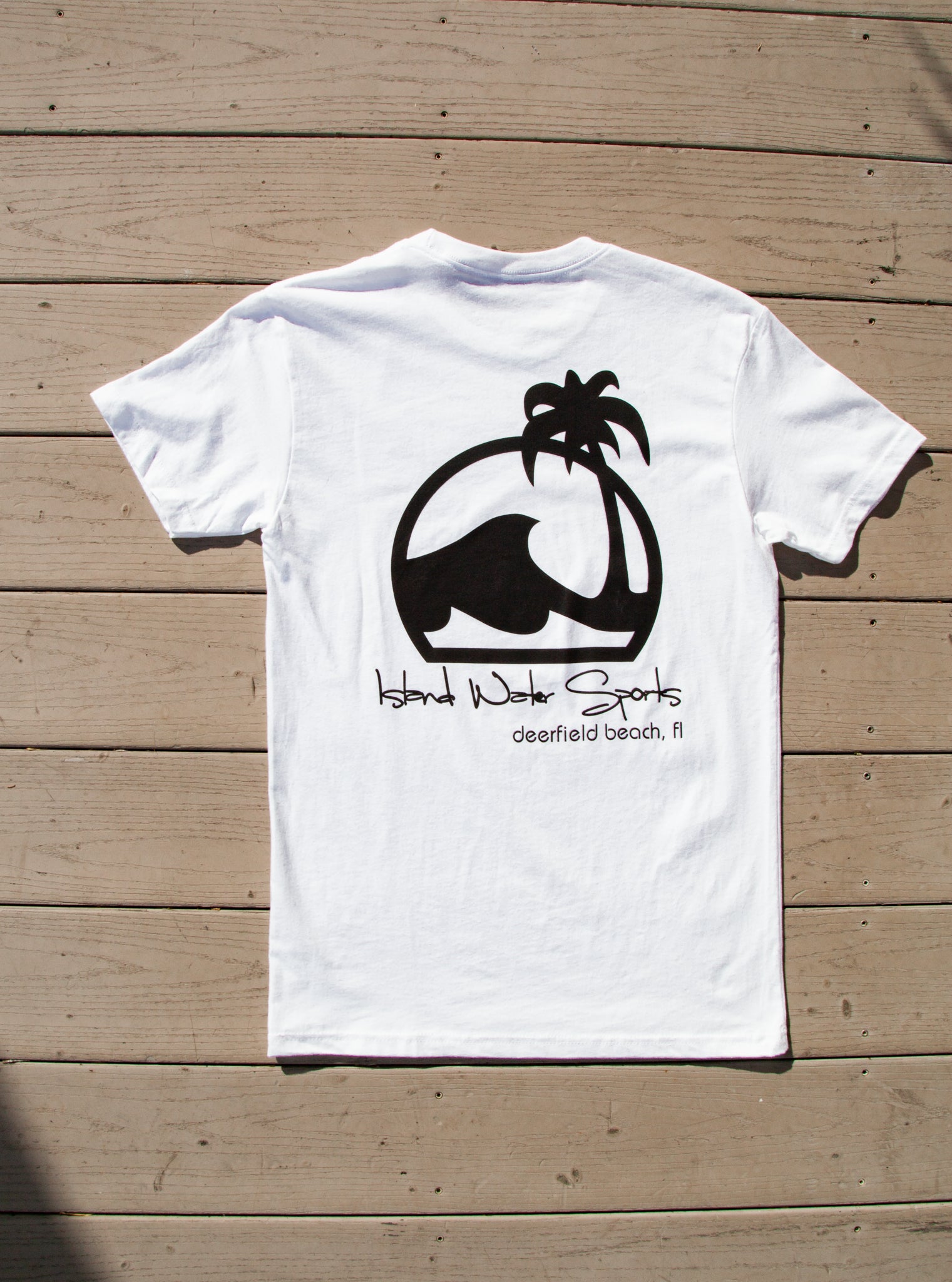 Island Water Sports Script Logo DFB S/S Tee White/Black XXL