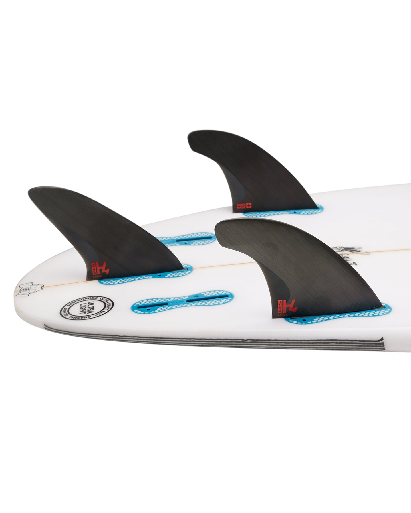 FCS 2 H4 Tri-Fin Set Smoke M