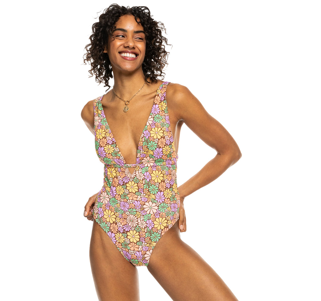 Roxy All About Sol One-Piece Swimsuit CQR7 M
