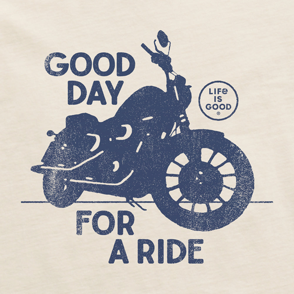Life is Good Crusher Tee Good Day For A Ride PTYWHT M