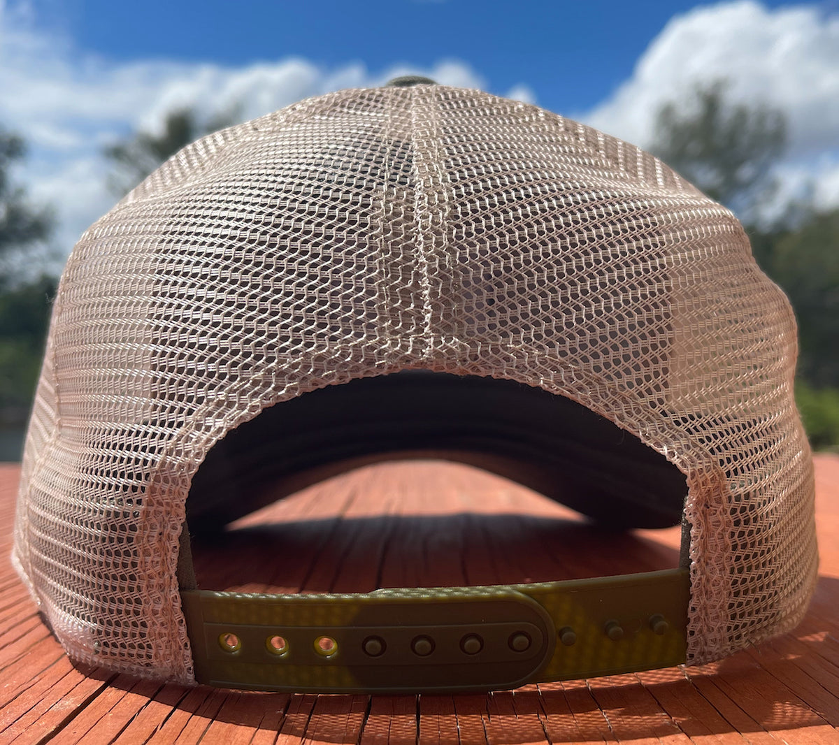 Island Water Sports Hogfish Trucker Hat Olive OS