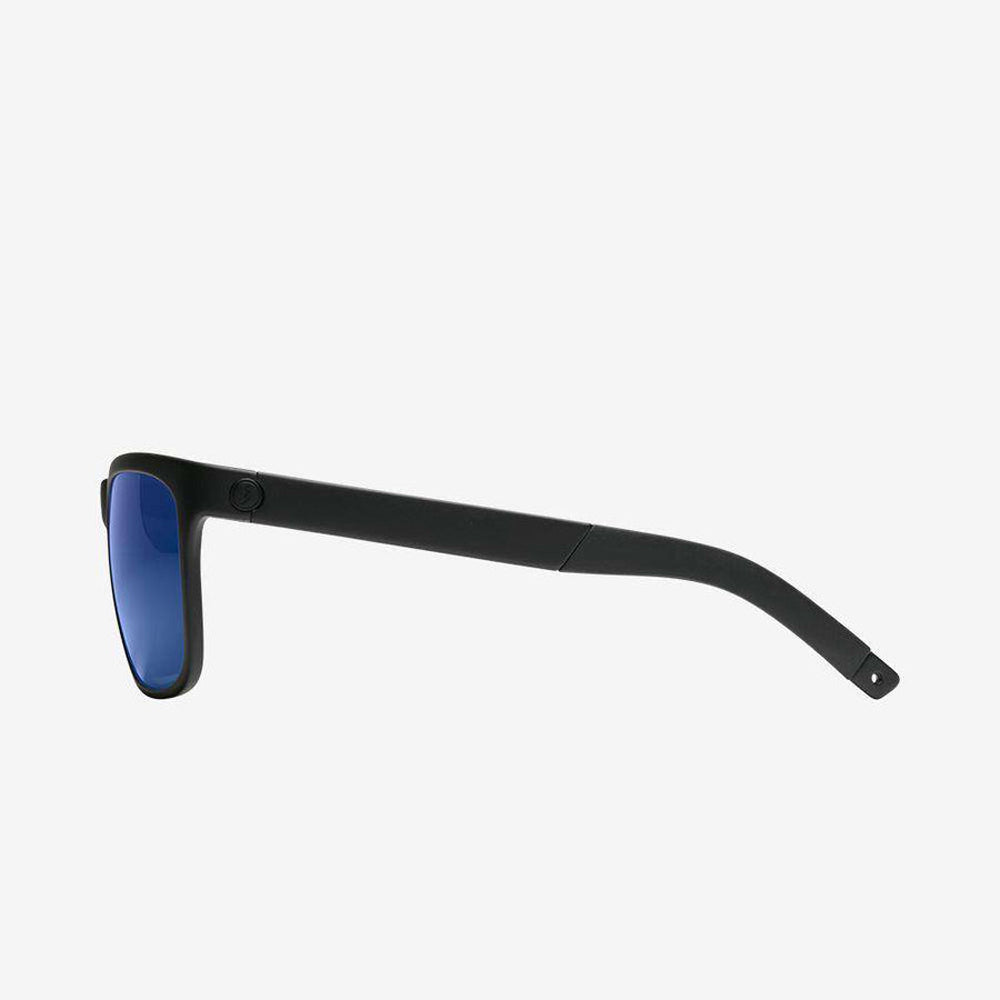 Electric Knoxville Sport Polarized Sunglasses Matte Black Ohm+Blue Square