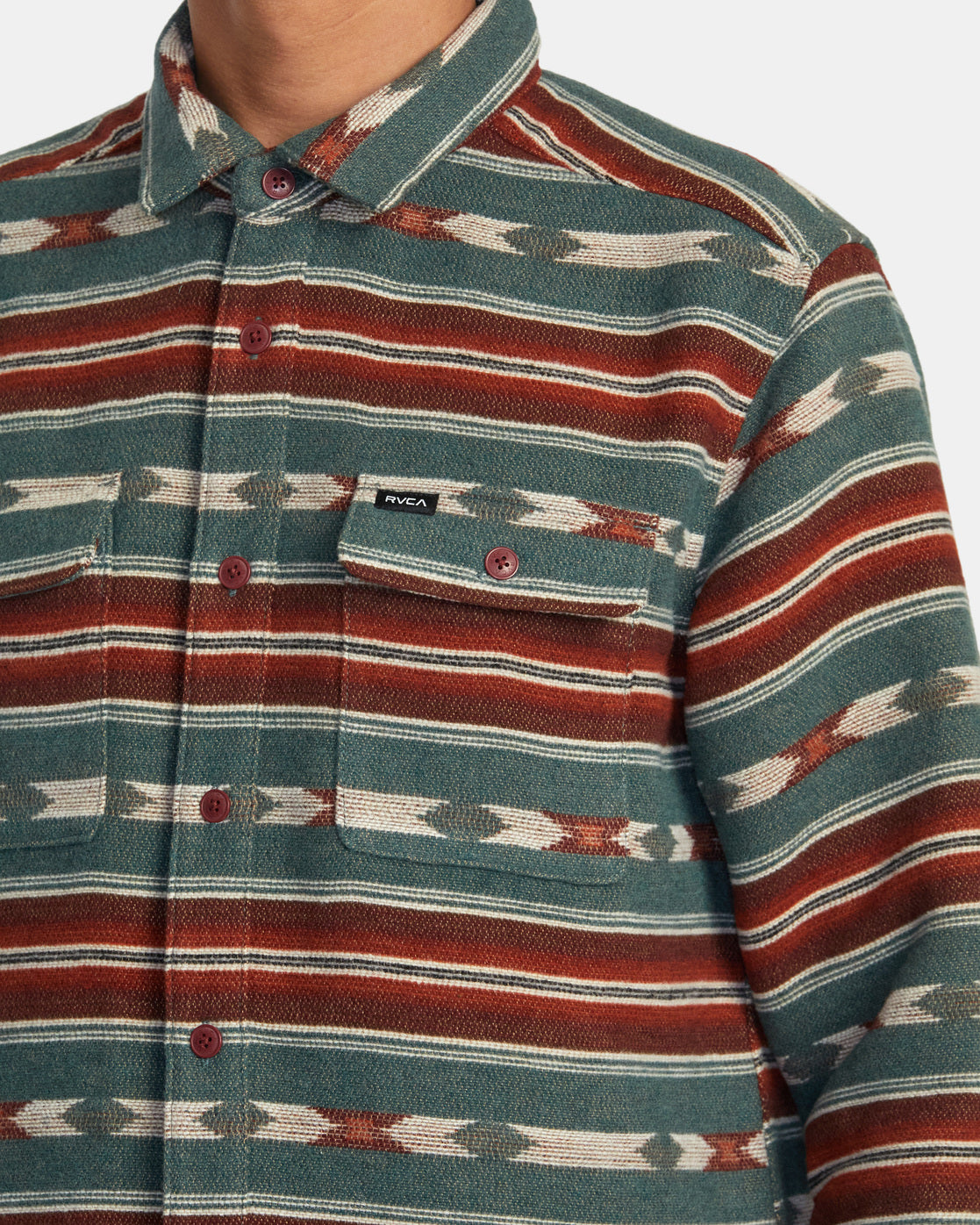 RVCA Blanket LS Woven TEA M