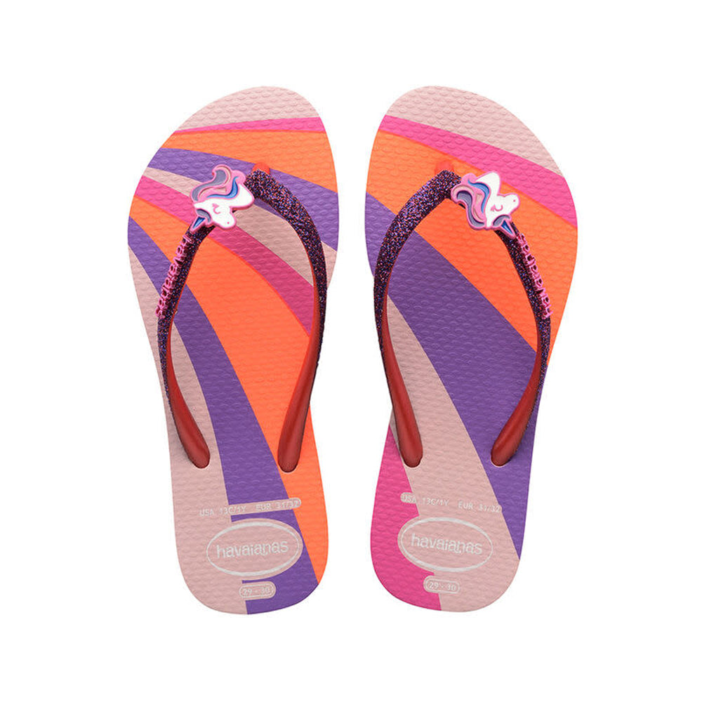 Havaianas Kids Slim Glitter Girls Sandal 5179-Candy Pink 3 Y