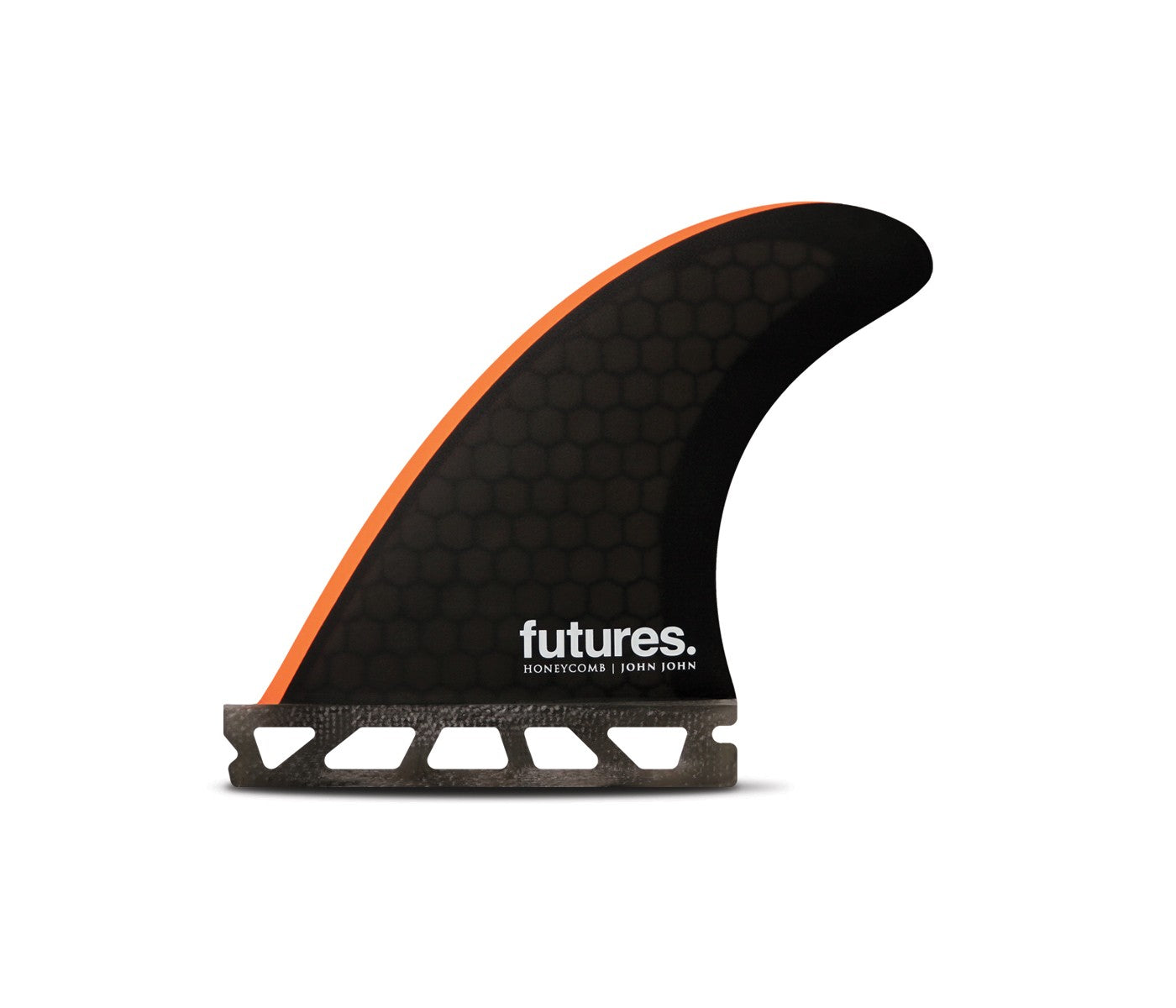 Future Fins John John Grom Techflex Thruster Fins Black-Neon Orange